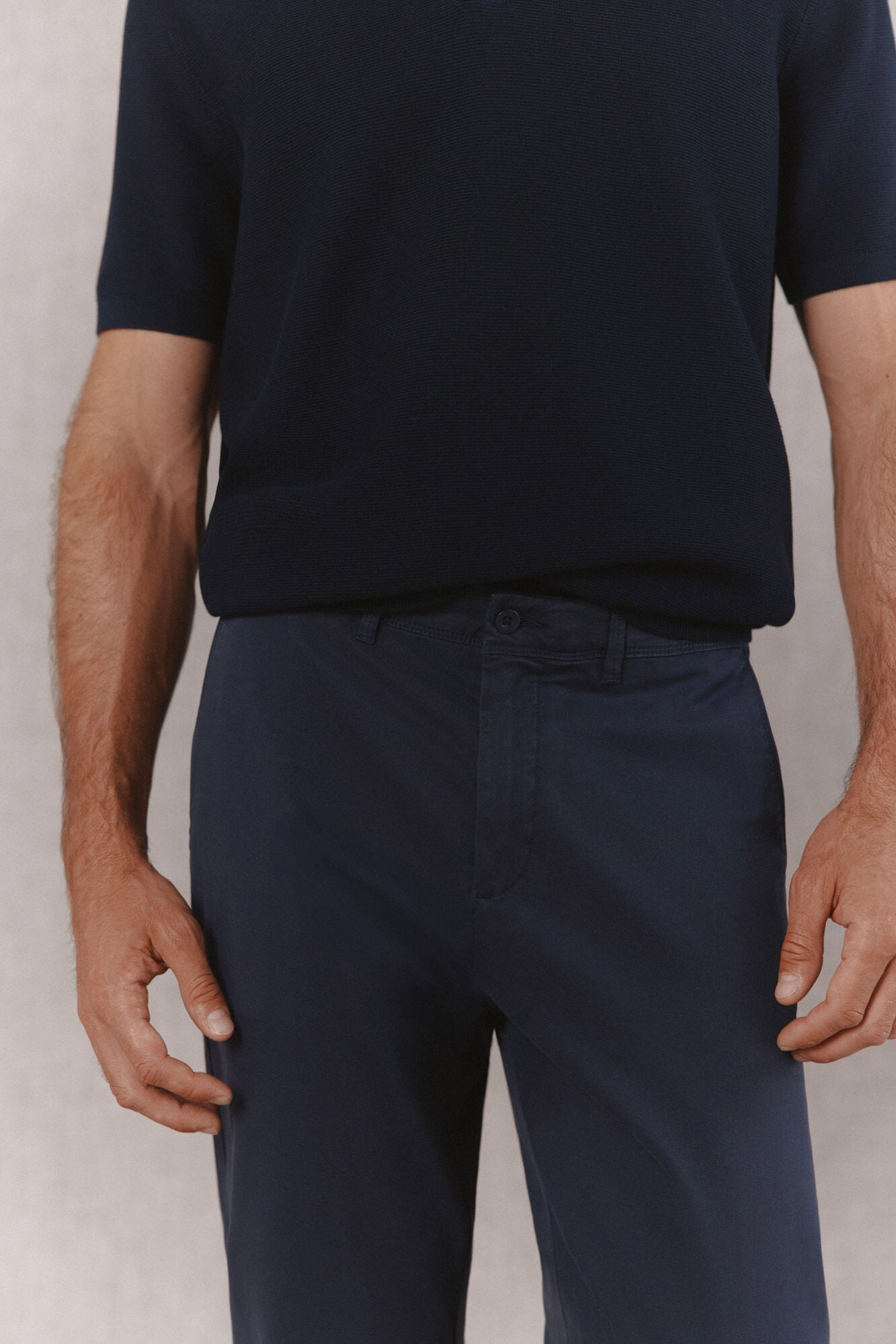 OOTO Cal&ccedil;as chino slim b&aacute;sicas Azul