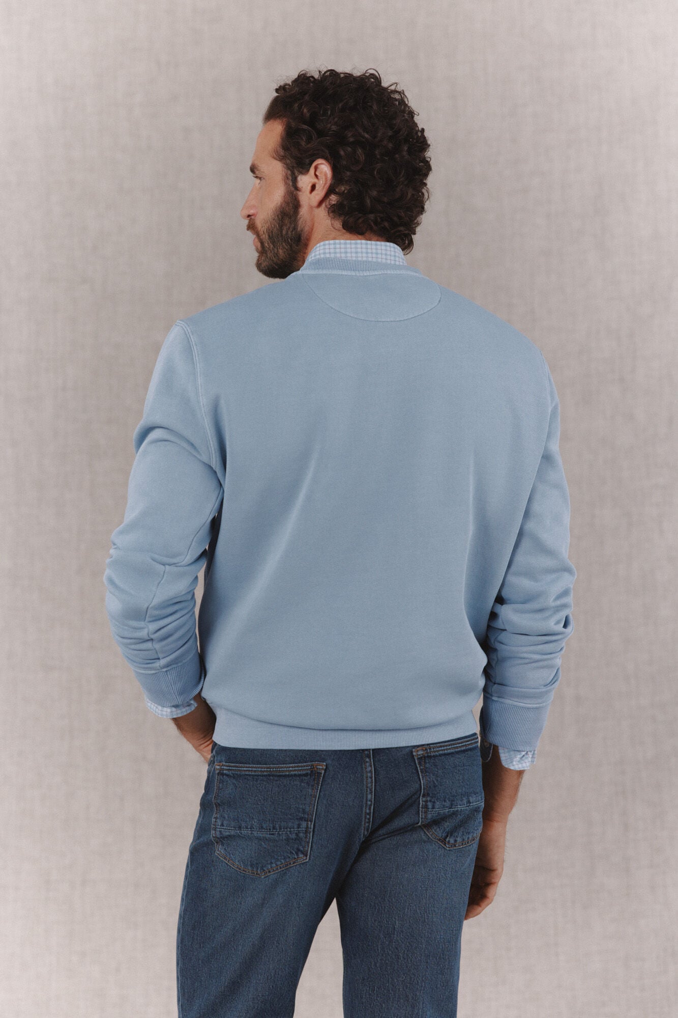 OOTO Sudadera b&aacute;sica Azul