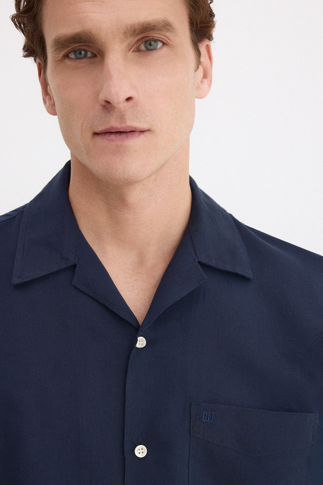 Pedro del Hierro Linen cotton long sleeve shirt