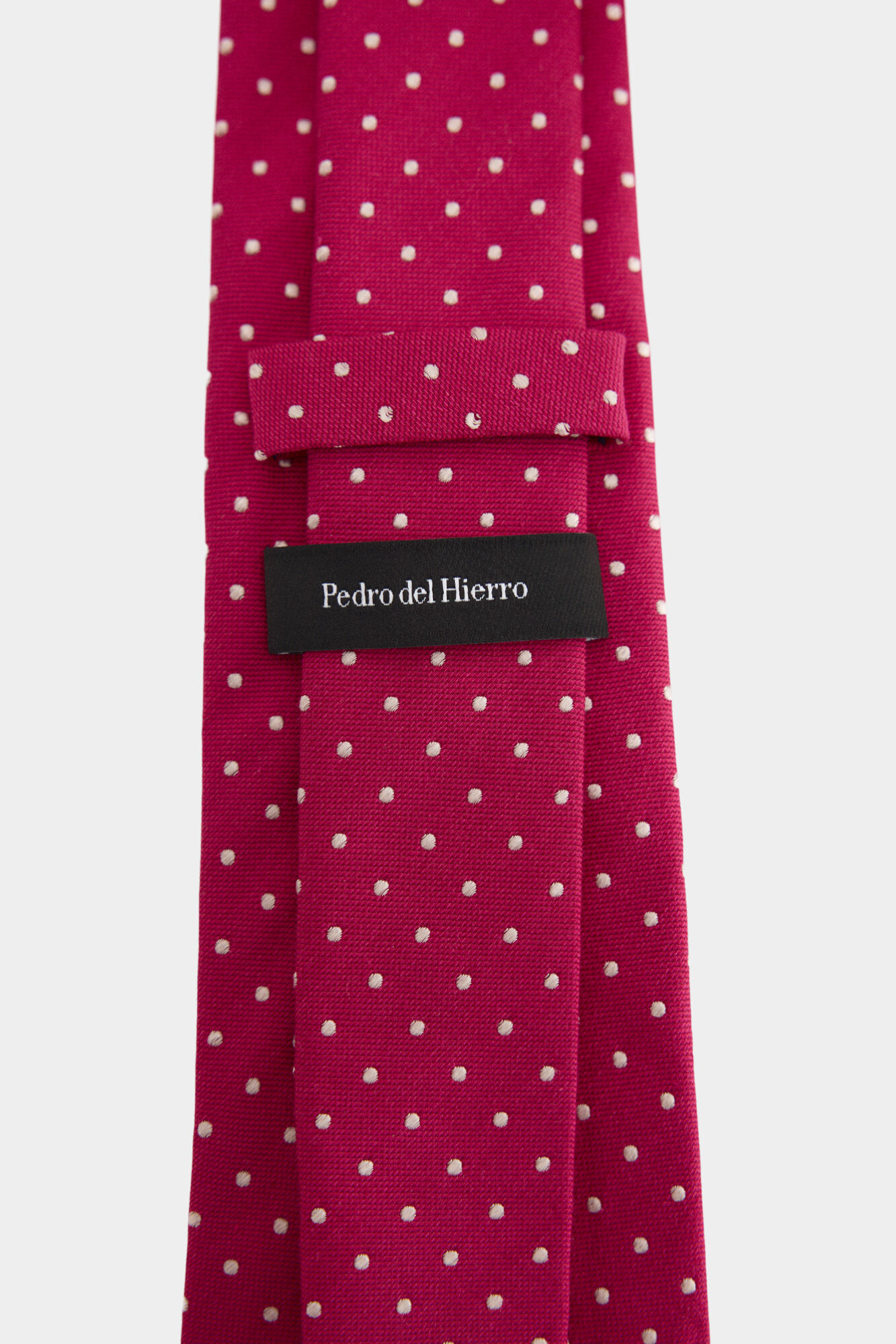 Pedro del Hierro Gravata em seda natural Rosa