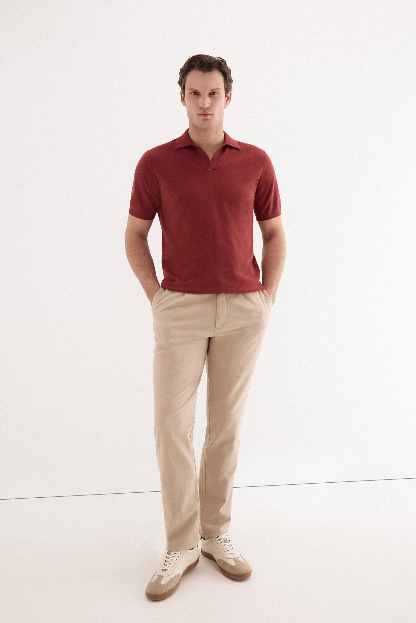 Pedro del Hierro Cotton premium short sleeve polo shirt