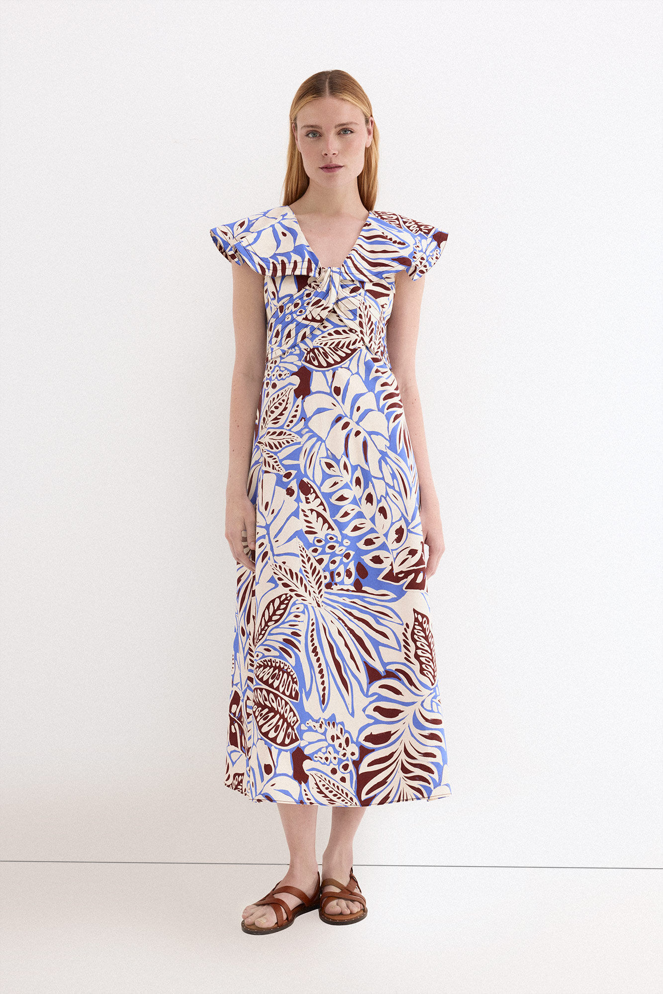 Pedro del Hierro Ruffle midi dress