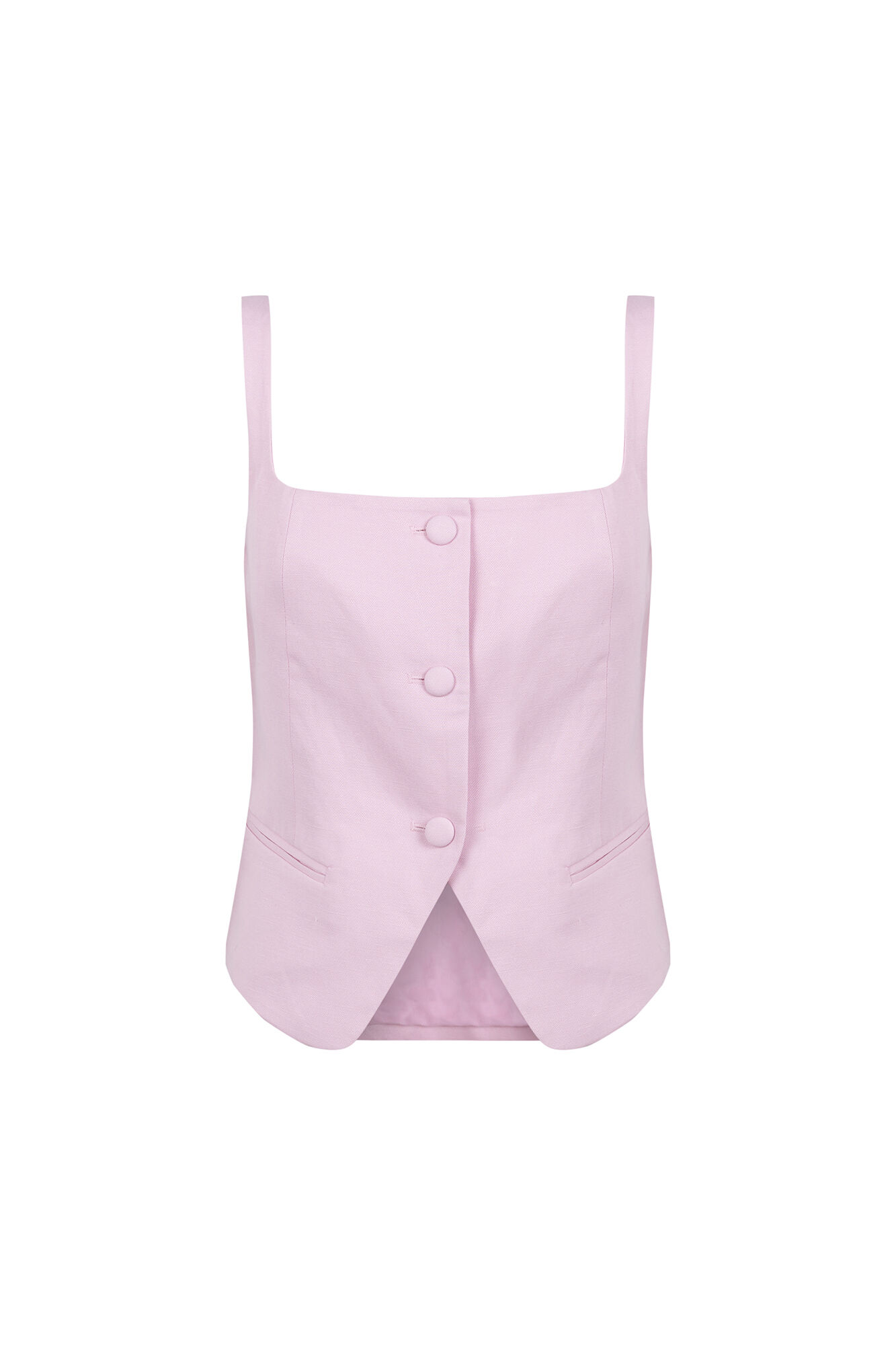 Pedro del Hierro Plain gilet Pink