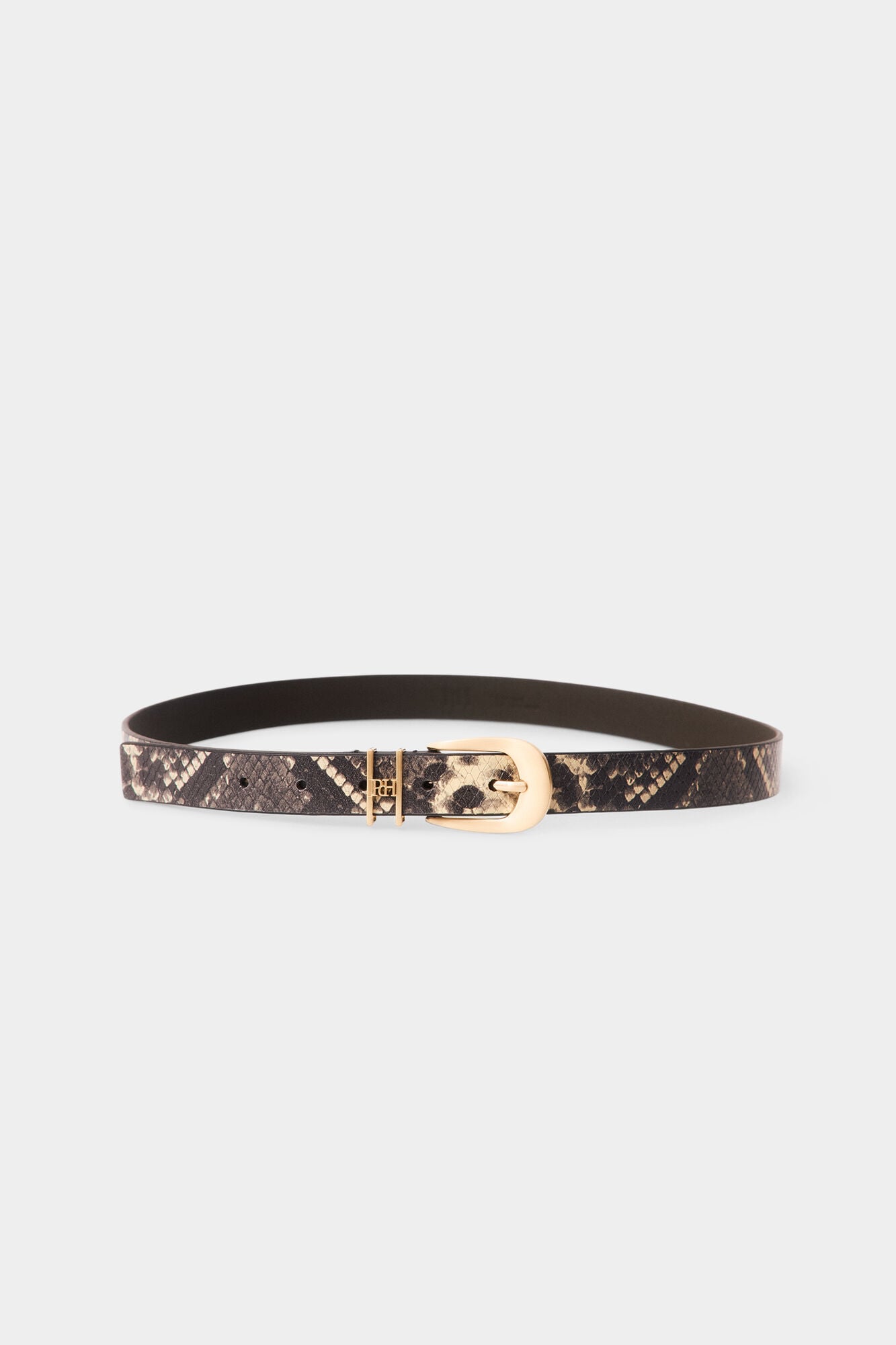 Pedro del Hierro Snake belt Beige