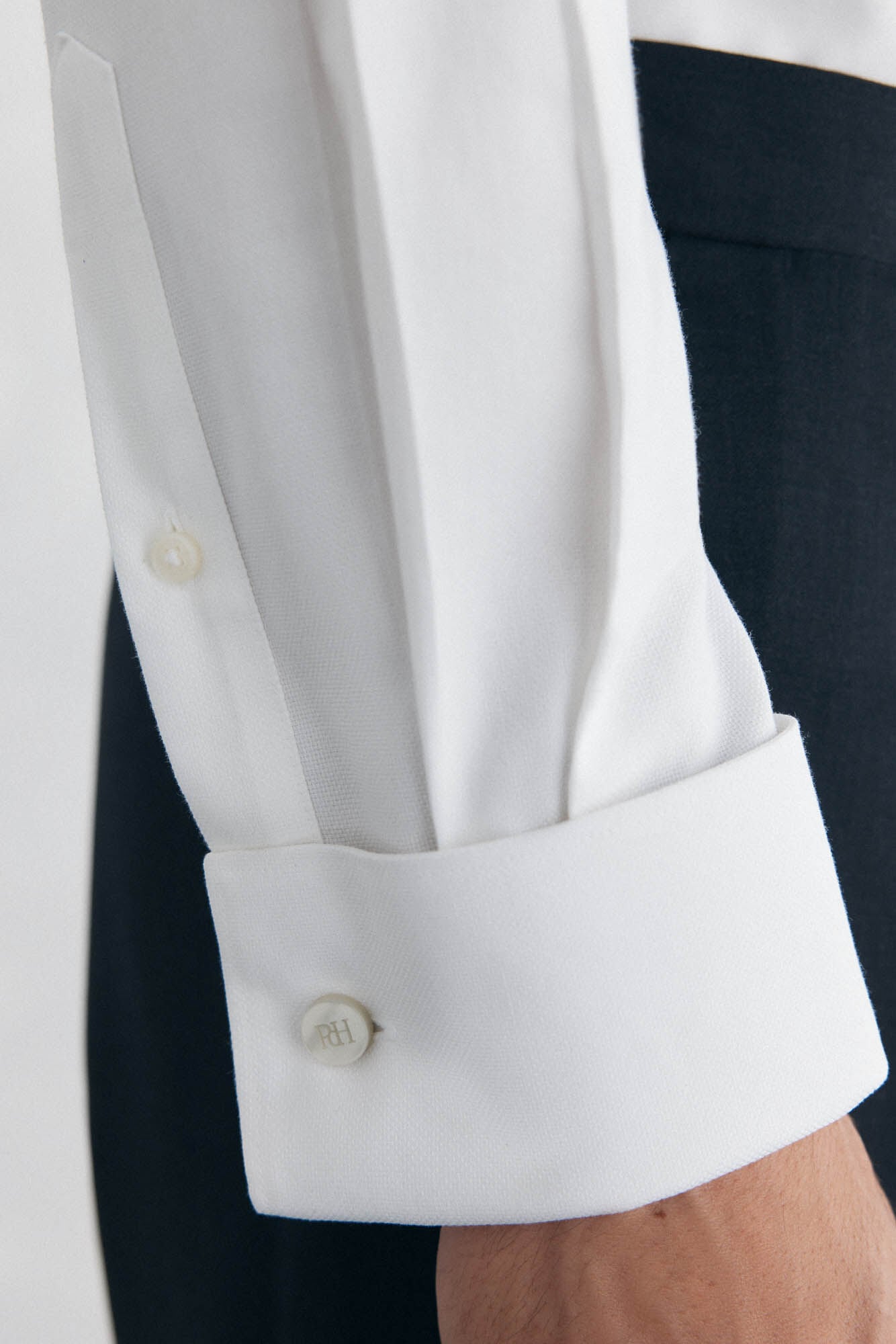 Pedro del Hierro Camisa pu&ntilde;o gemelos non iron + antimanchas
