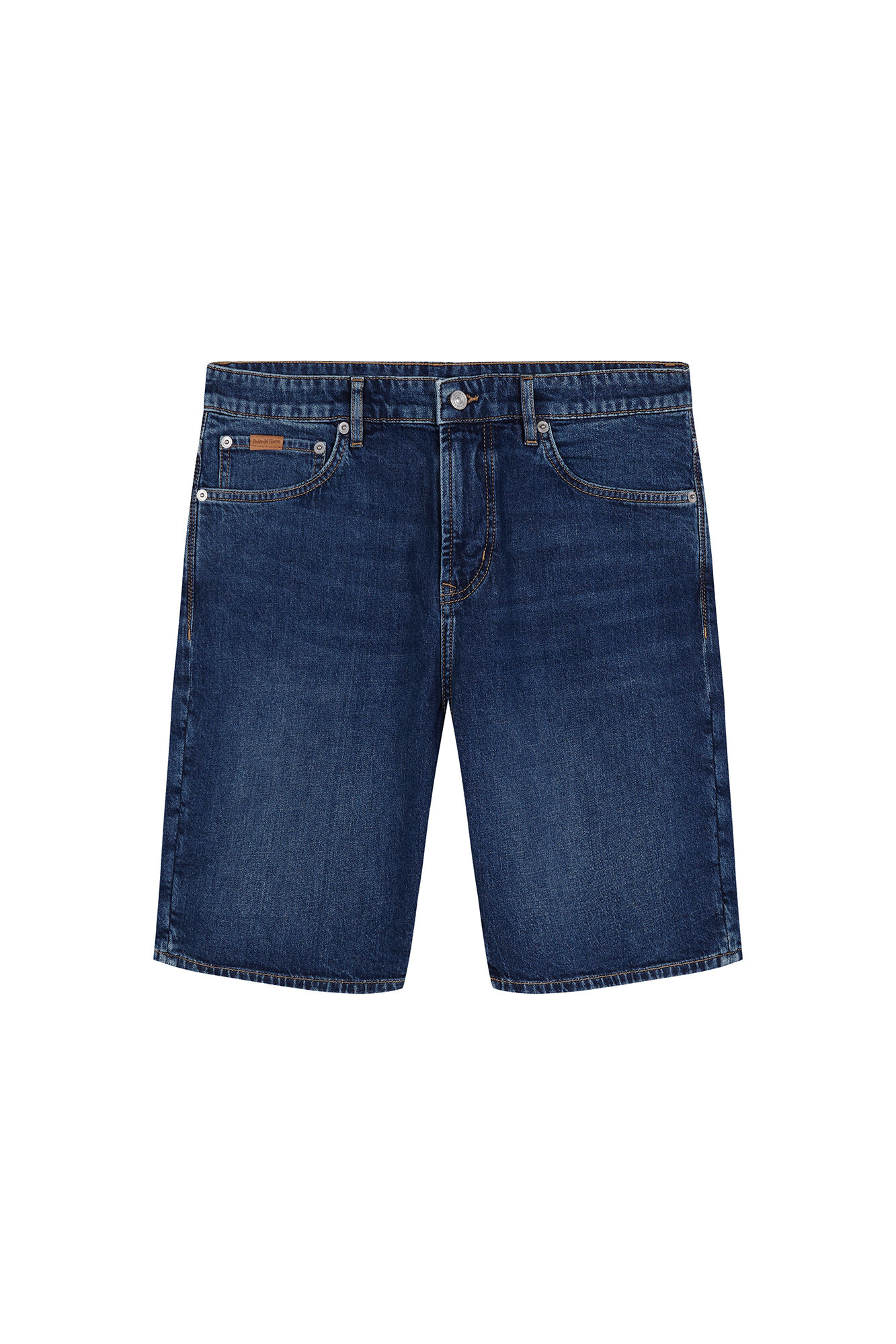 Pedro del Hierro Denim regular Bermuda shorts Blue