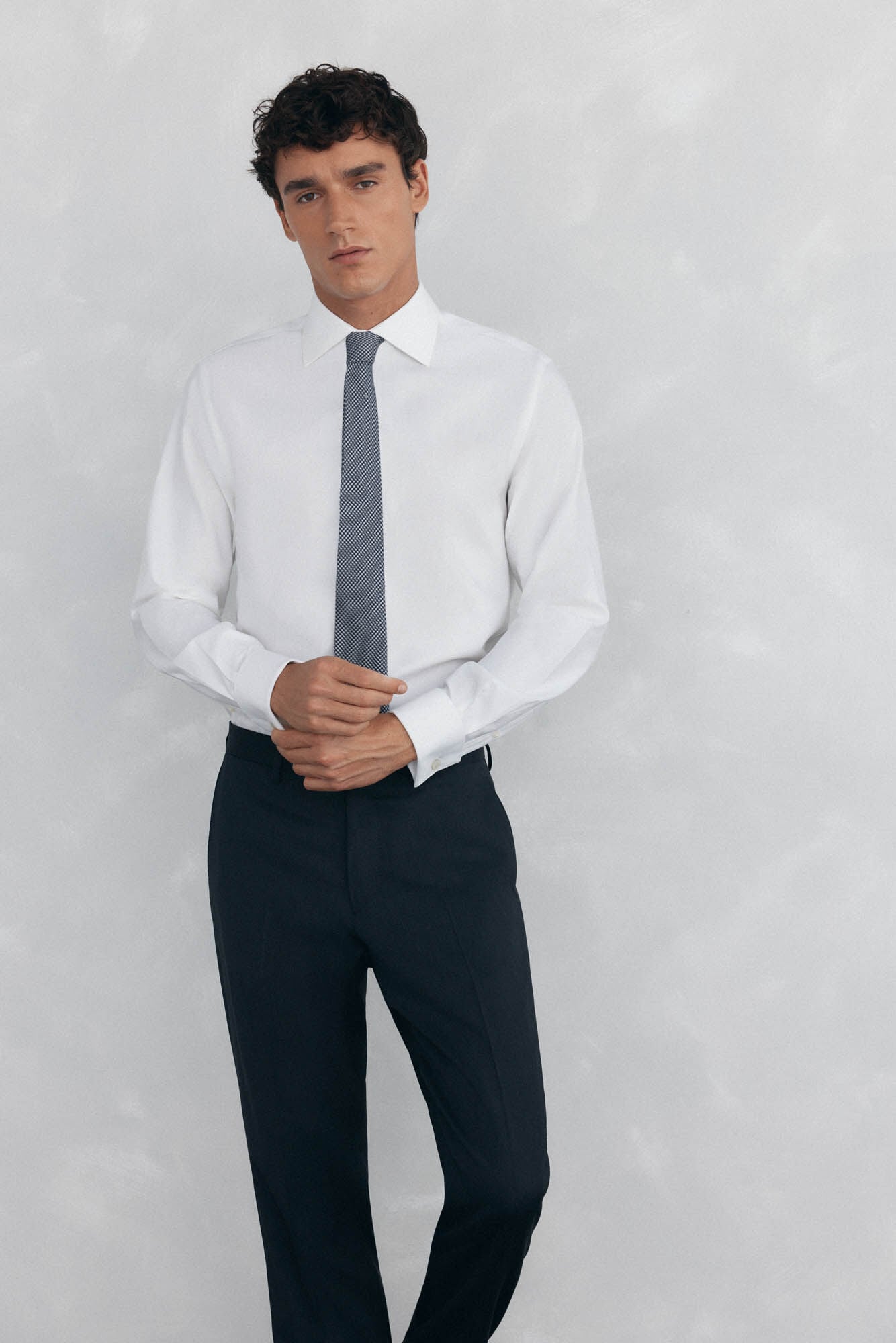 Pedro del Hierro Camisa pu&ntilde;o gemelos non iron + antimanchas