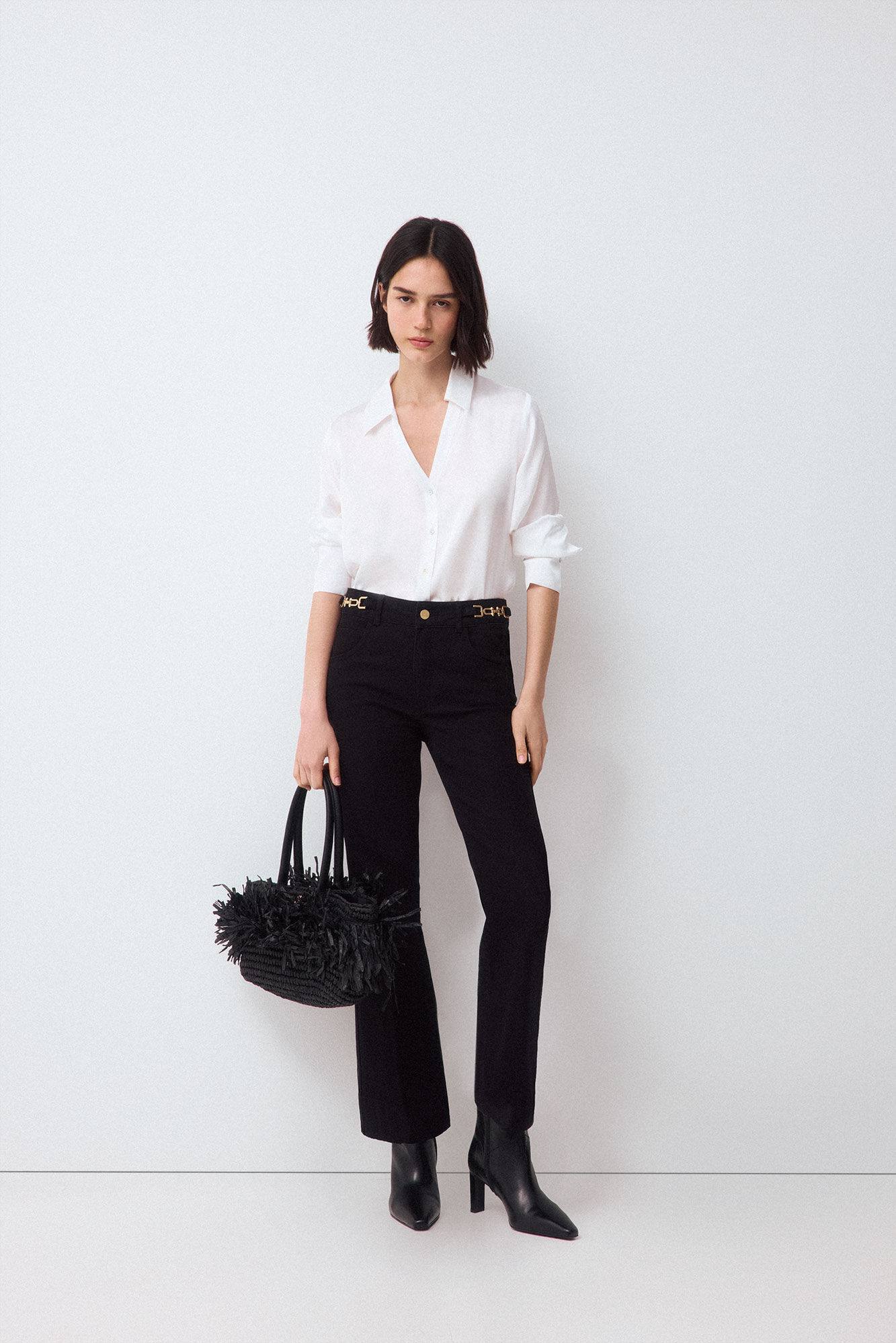 Pedro del Hierro Satin-finish basic shirt