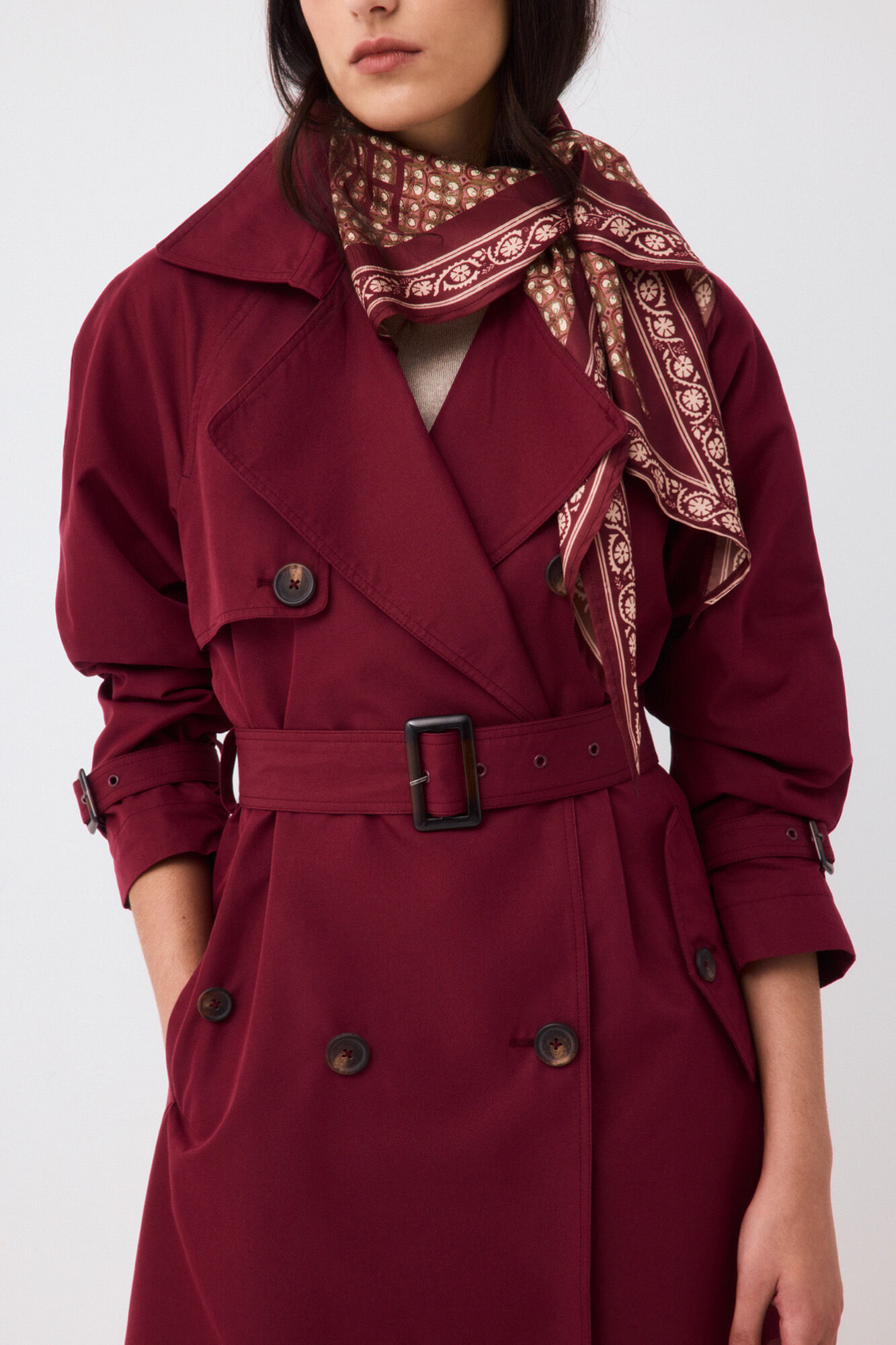 Pedro del Hierro Long trench scarf