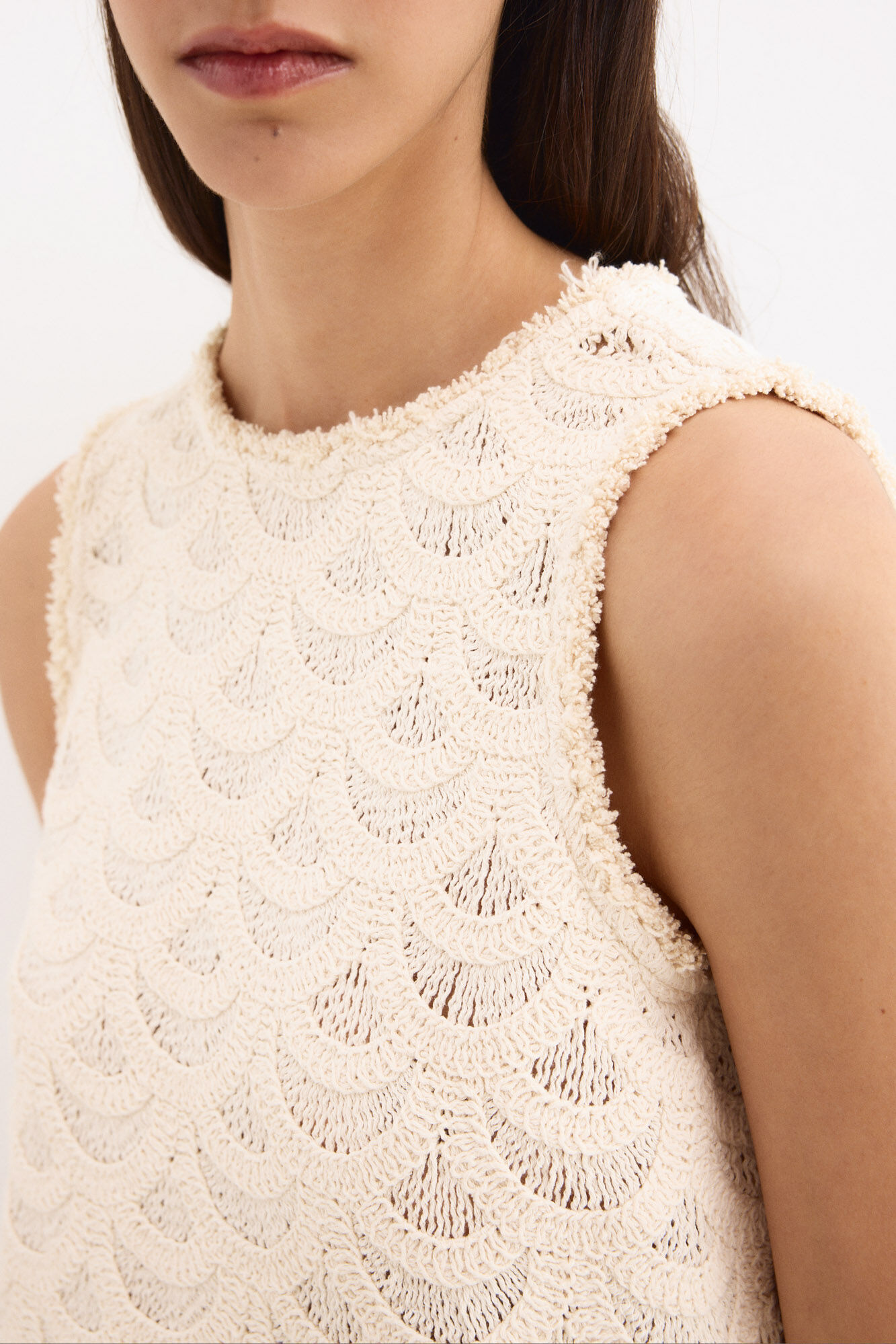 Pedro del Hierro Sleeveless crochet top