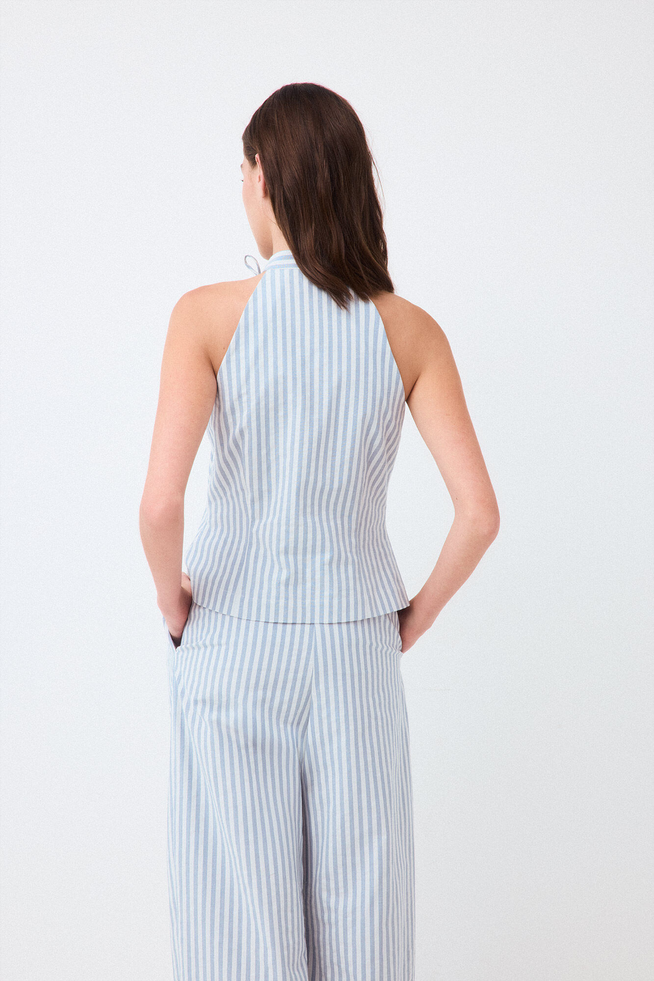 TFP by Tamara Falc&oacute; Vichy check tops Blue