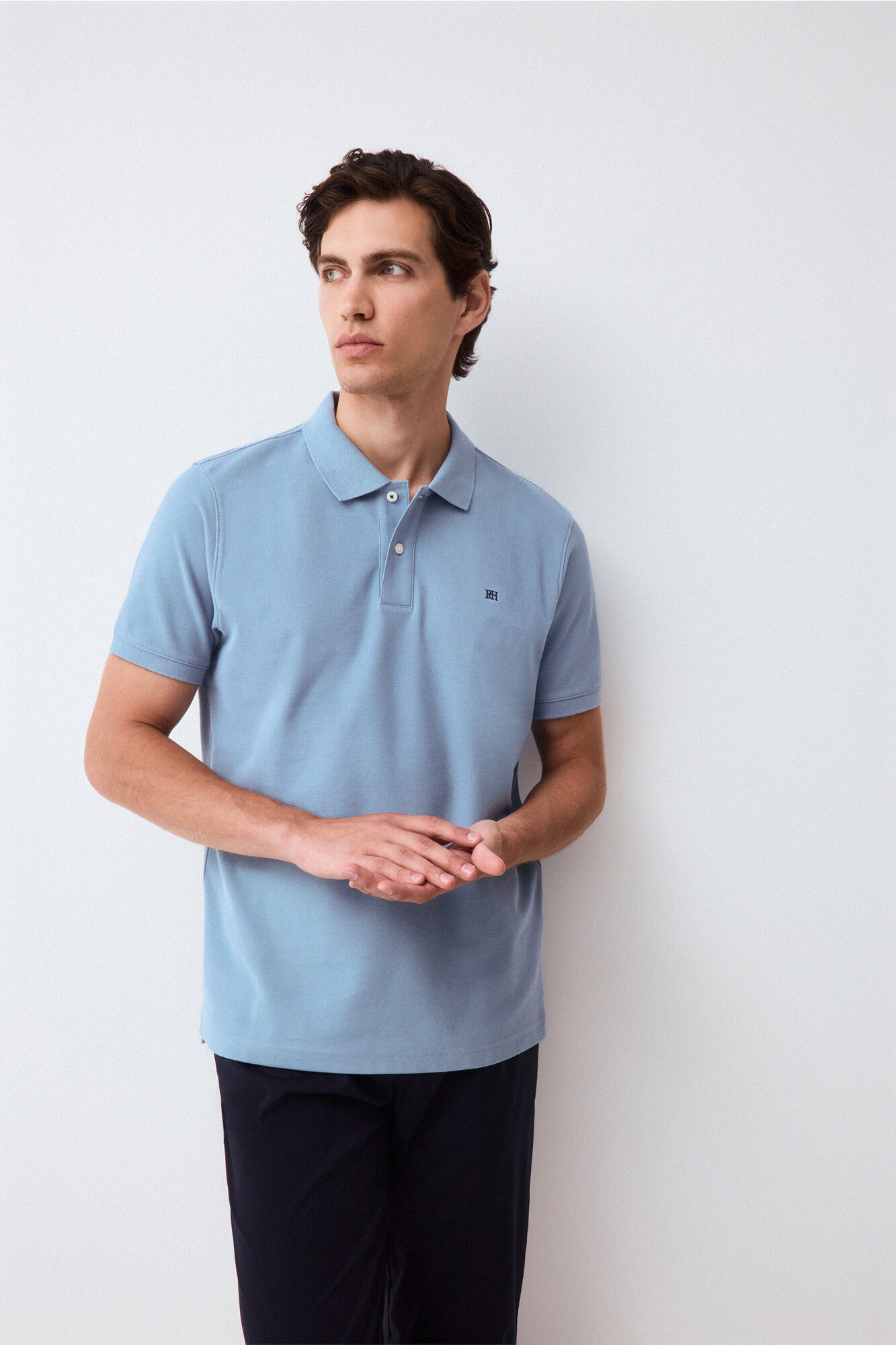 Pedro del Hierro Piqu&eacute; basic polo shirt