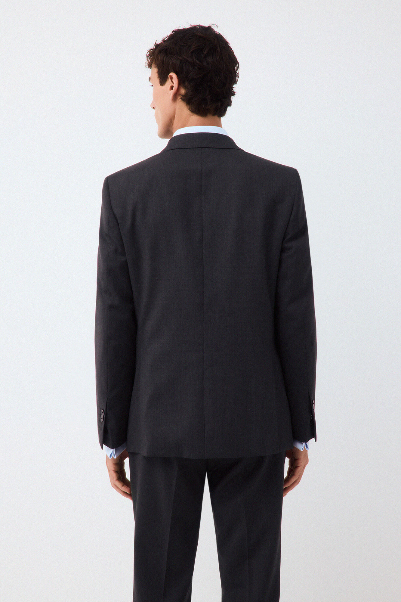 Pedro del Hierro Blazer de fato coordenado tailored b&aacute;sico Cizento