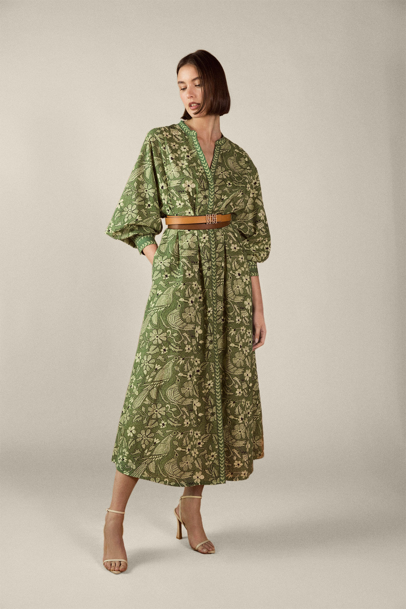 TFP by Tamara Falc&oacute; Printed shirt dress