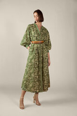 TFP by Tamara Falc&oacute; Printed shirt dress Green