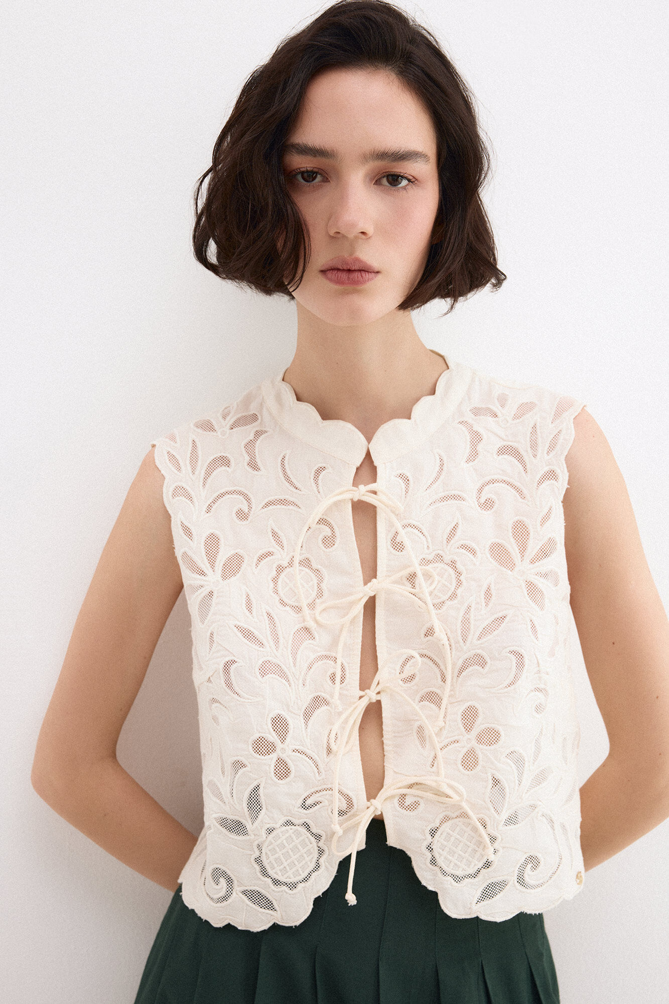 Pedro del Hierro Embroidered gilet