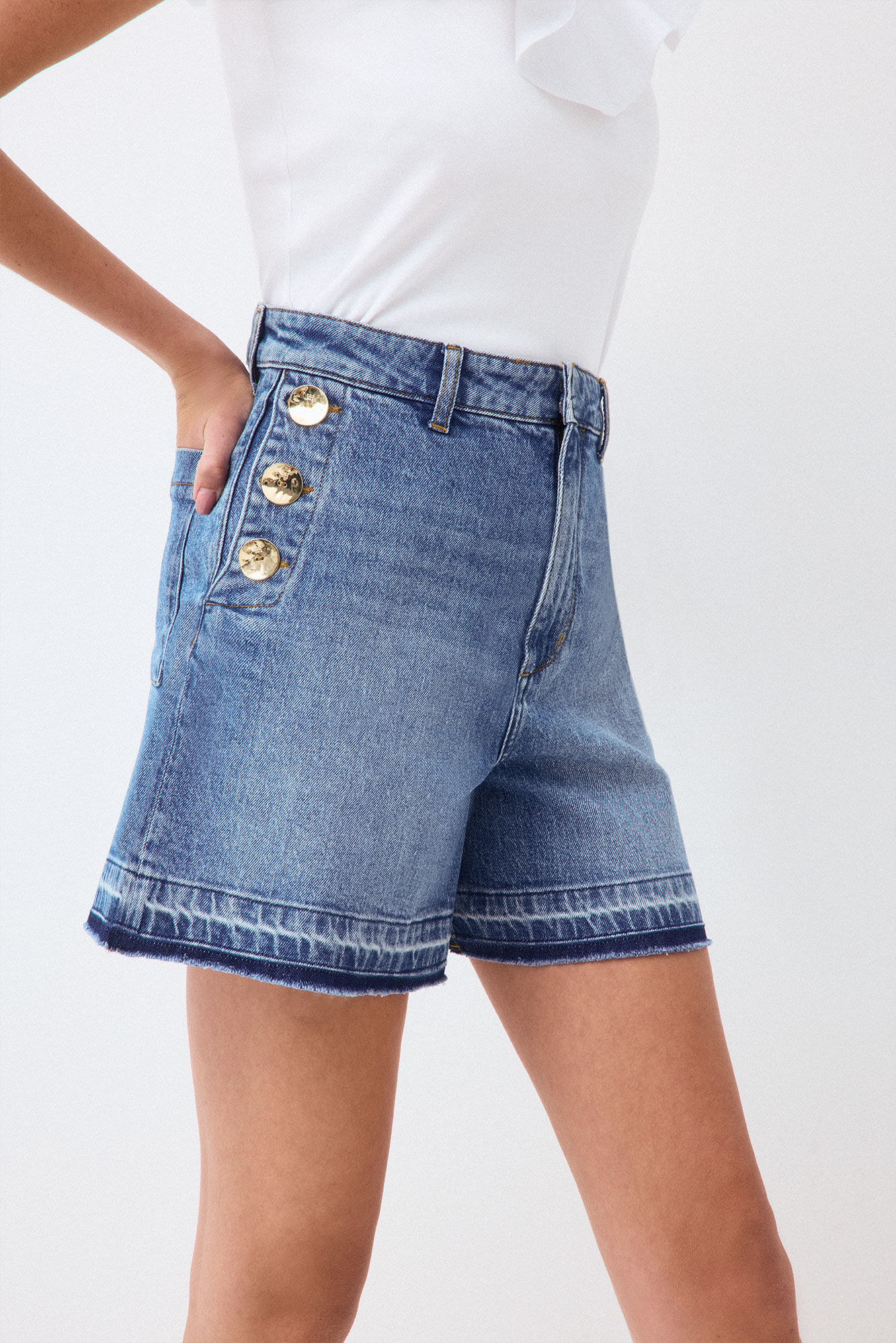 Pedro del Hierro Denim Bermuda shorts