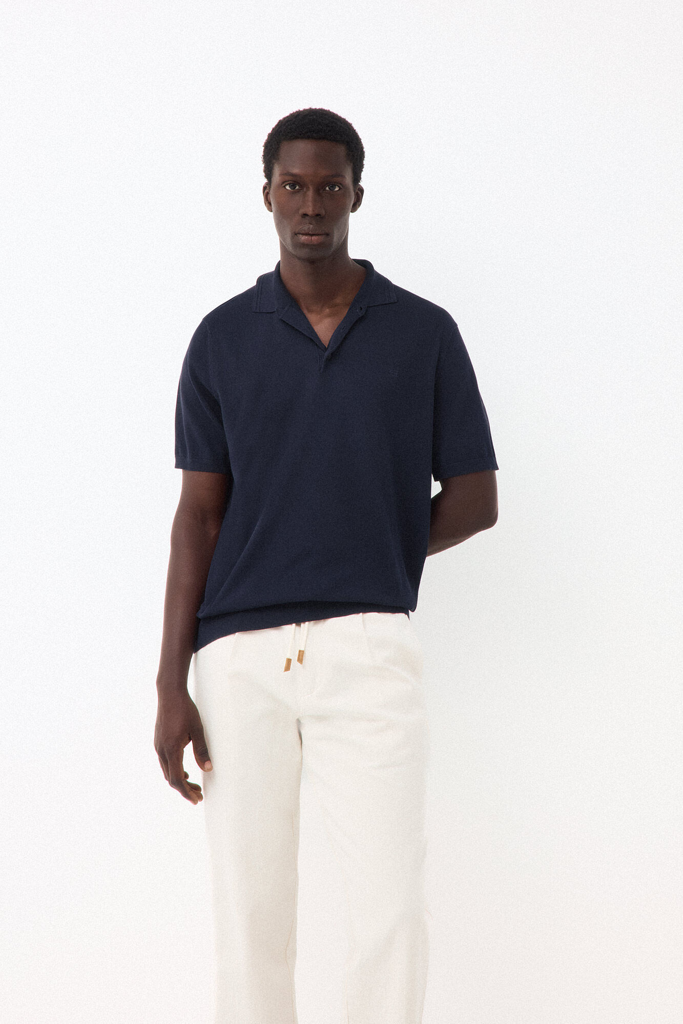 Pedro del Hierro Cotton premium knit polo shirt