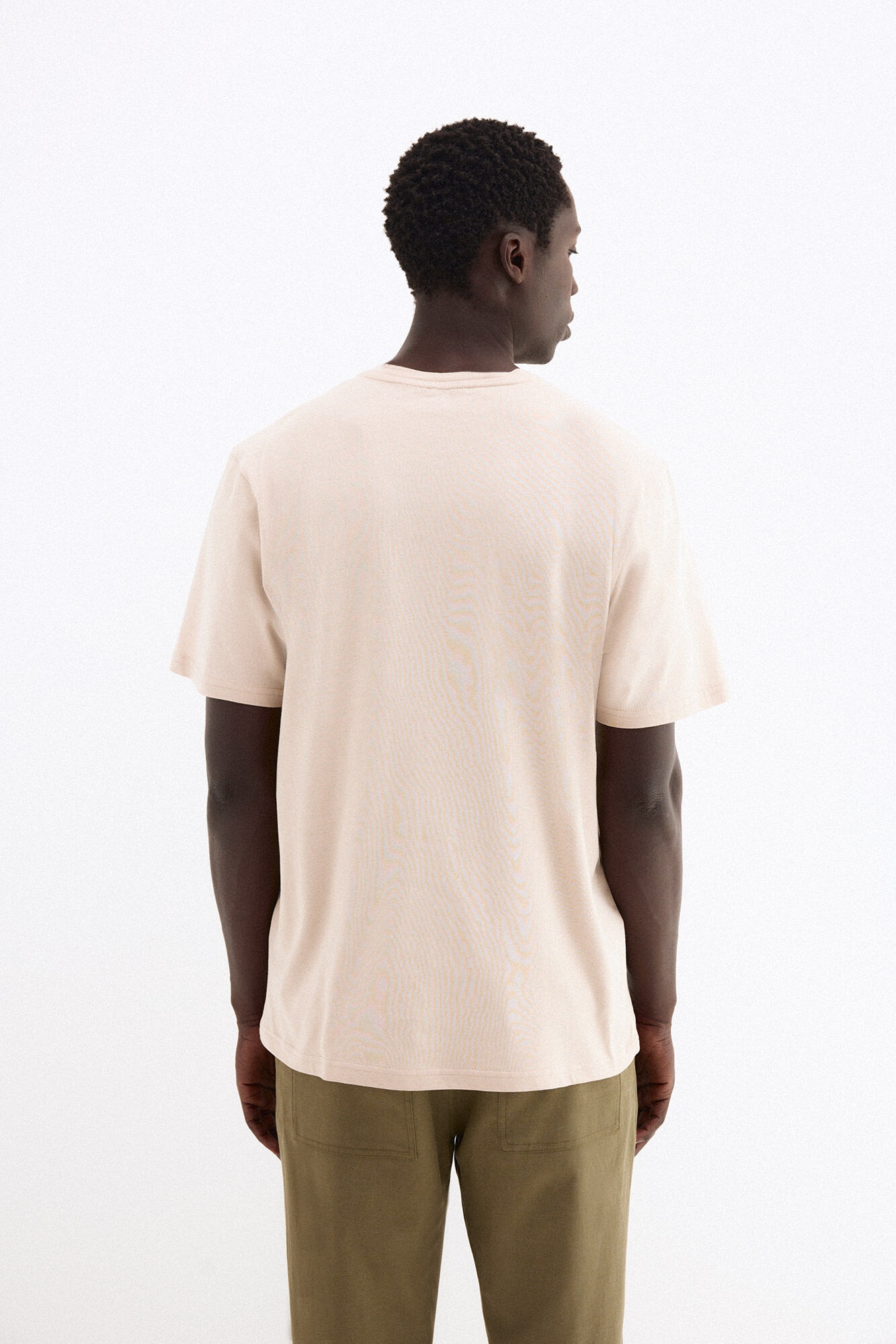 Pedro del Hierro Printed logo T-shirt Beige