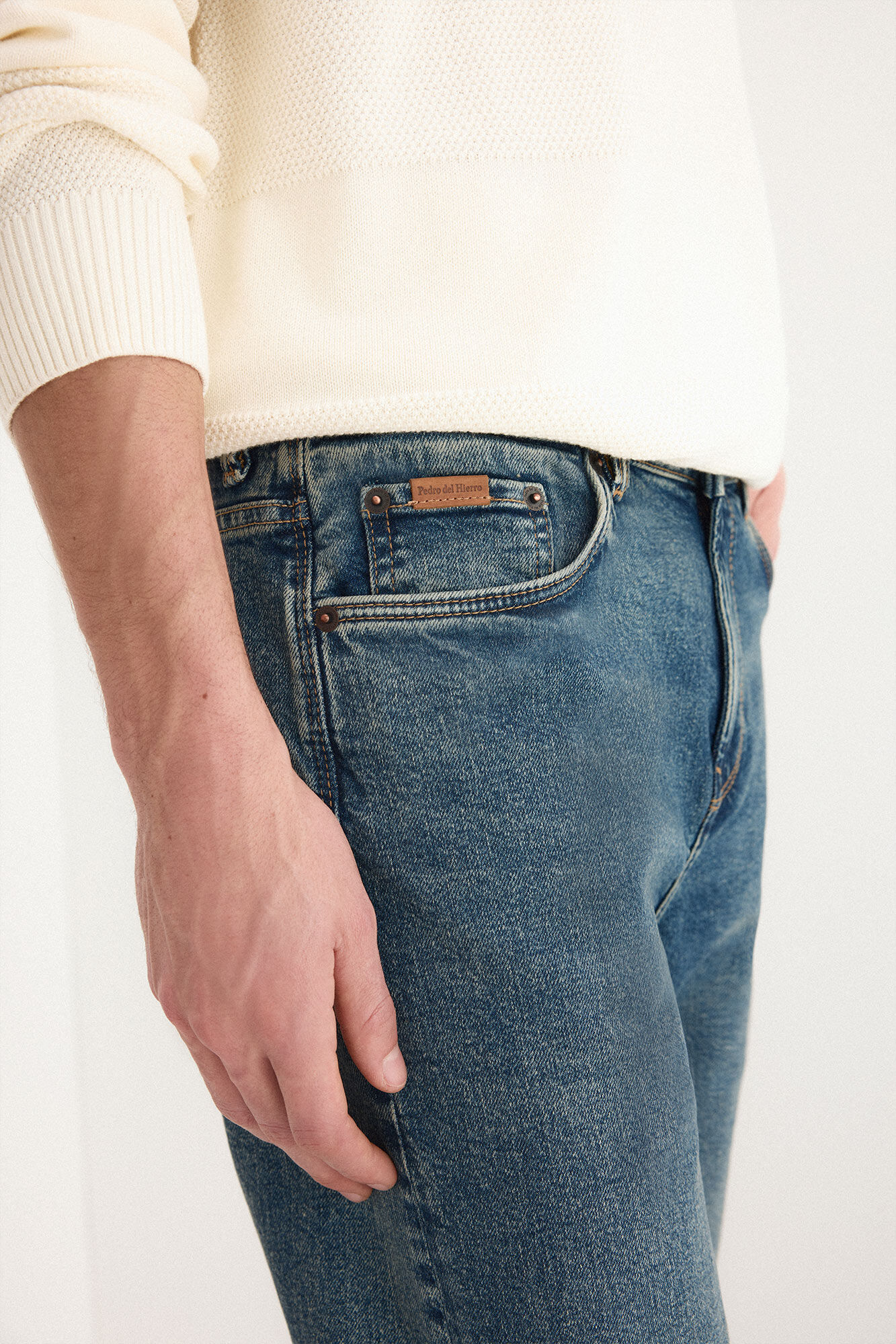 Pedro del Hierro Jeans premium flex regular Azul