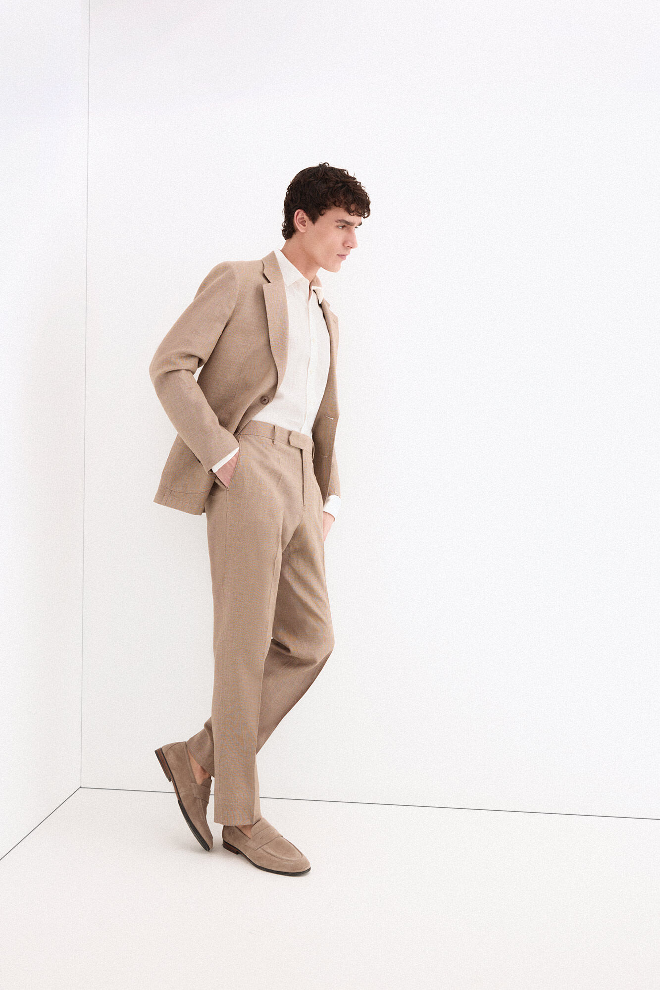 Pedro del Hierro Linen blend coordinated trousers