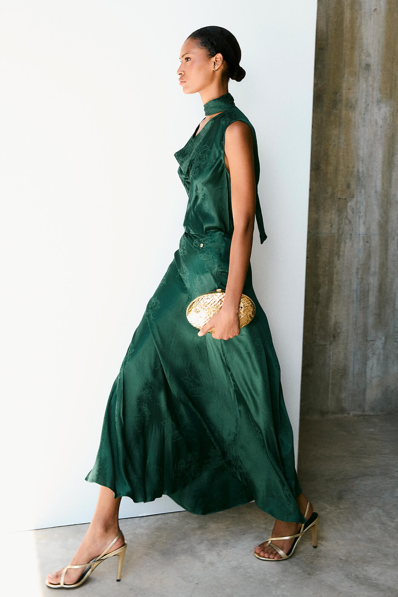 Pedro del Hierro Fantasy fabric cape skirt