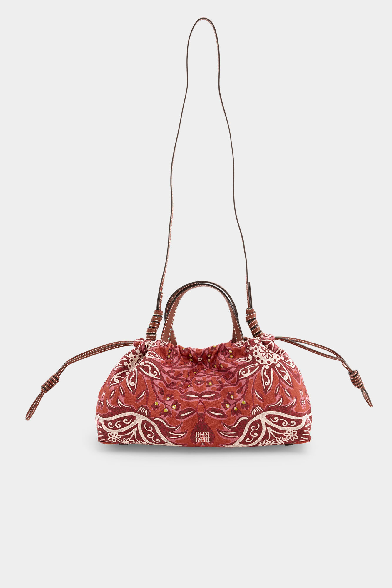 Pedro del Hierro Printed crossbody bag Beige