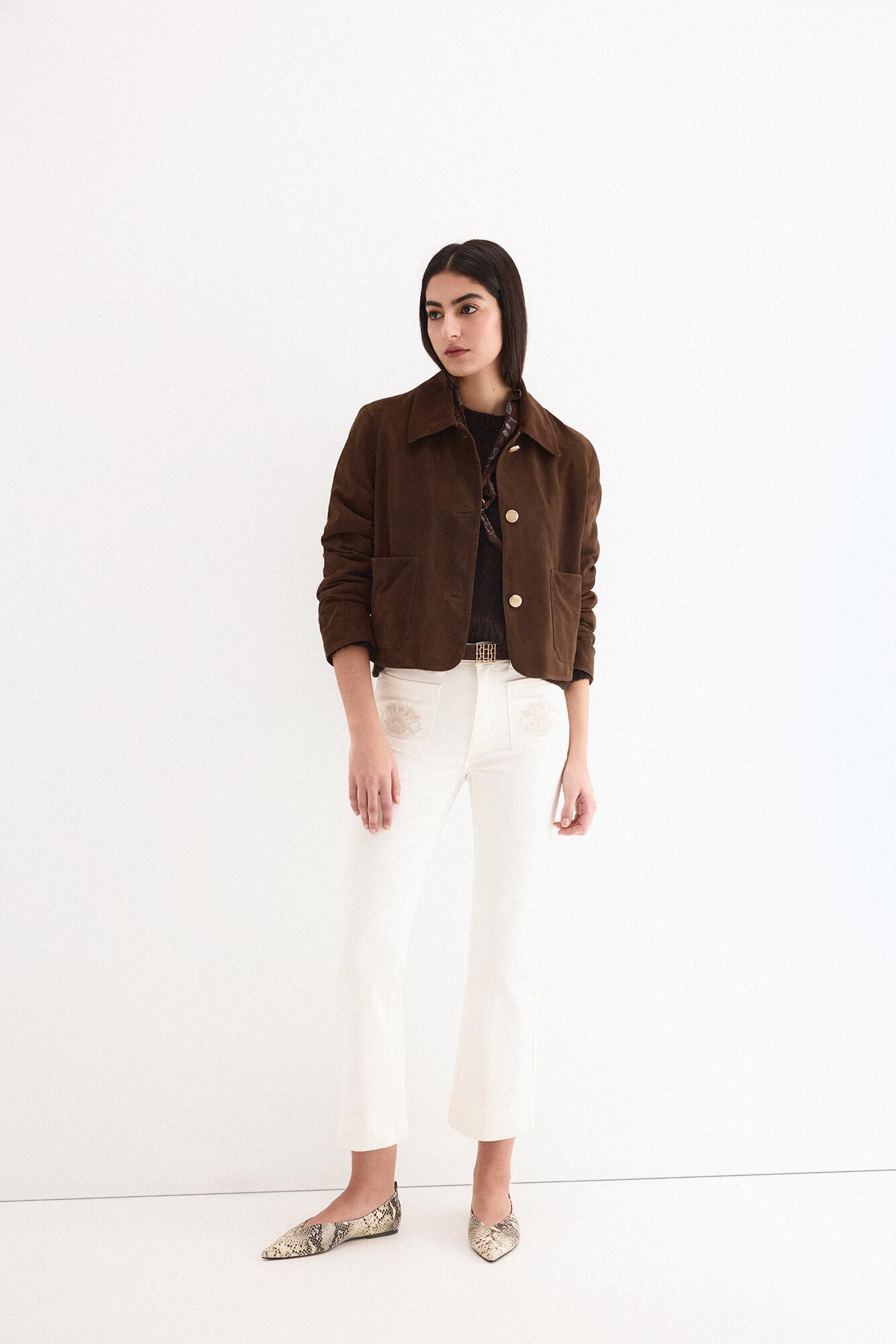 Pedro del Hierro Jeans flare cropped