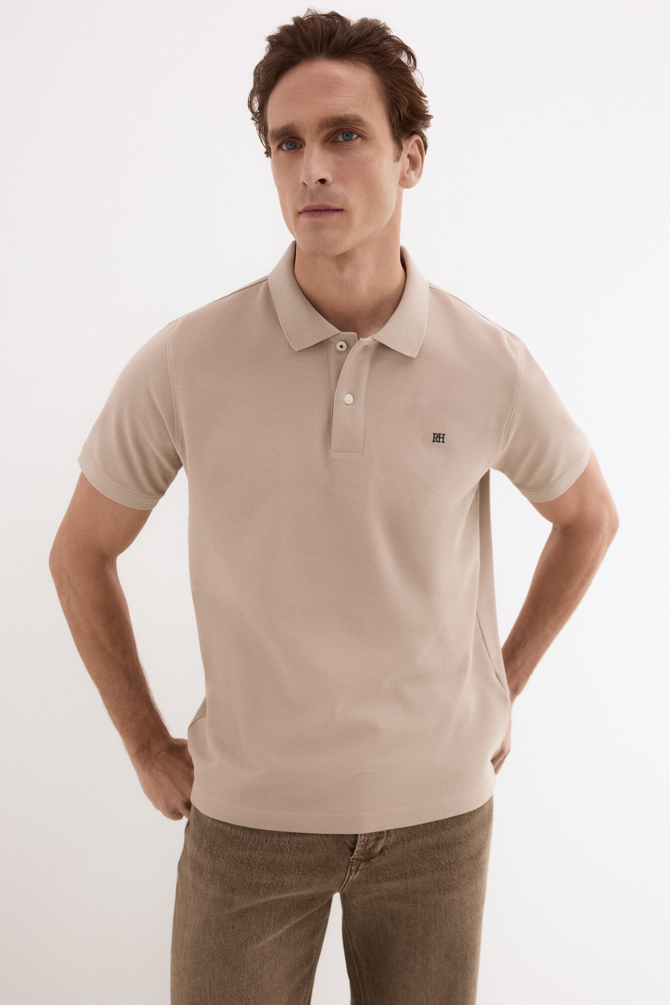 Pedro del Hierro Piqu&eacute; basic polo shirt