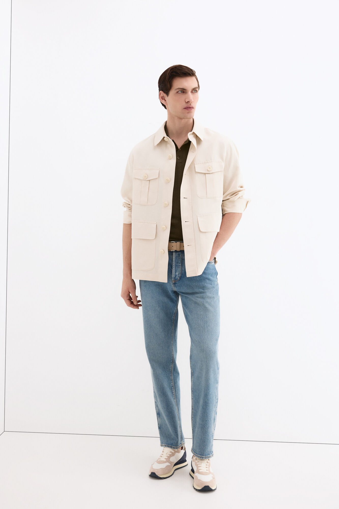 Pedro del Hierro Linen blend overshirt