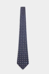 Pedro del Hierro Gravata em seda natural Azul