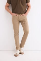 Pedro del Hierro Cal&ccedil;a 5 bolsos slim Beige
