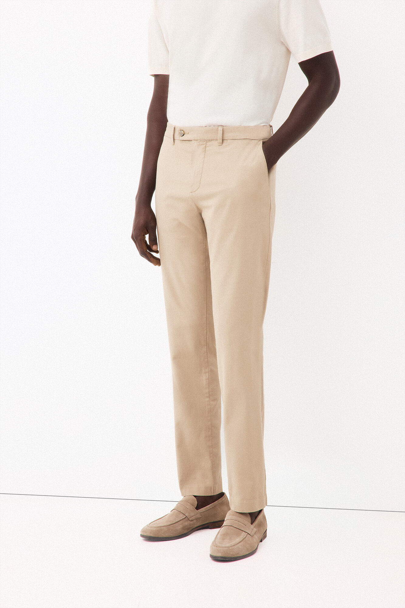 Pedro del Hierro Lightweight structure slim chinos