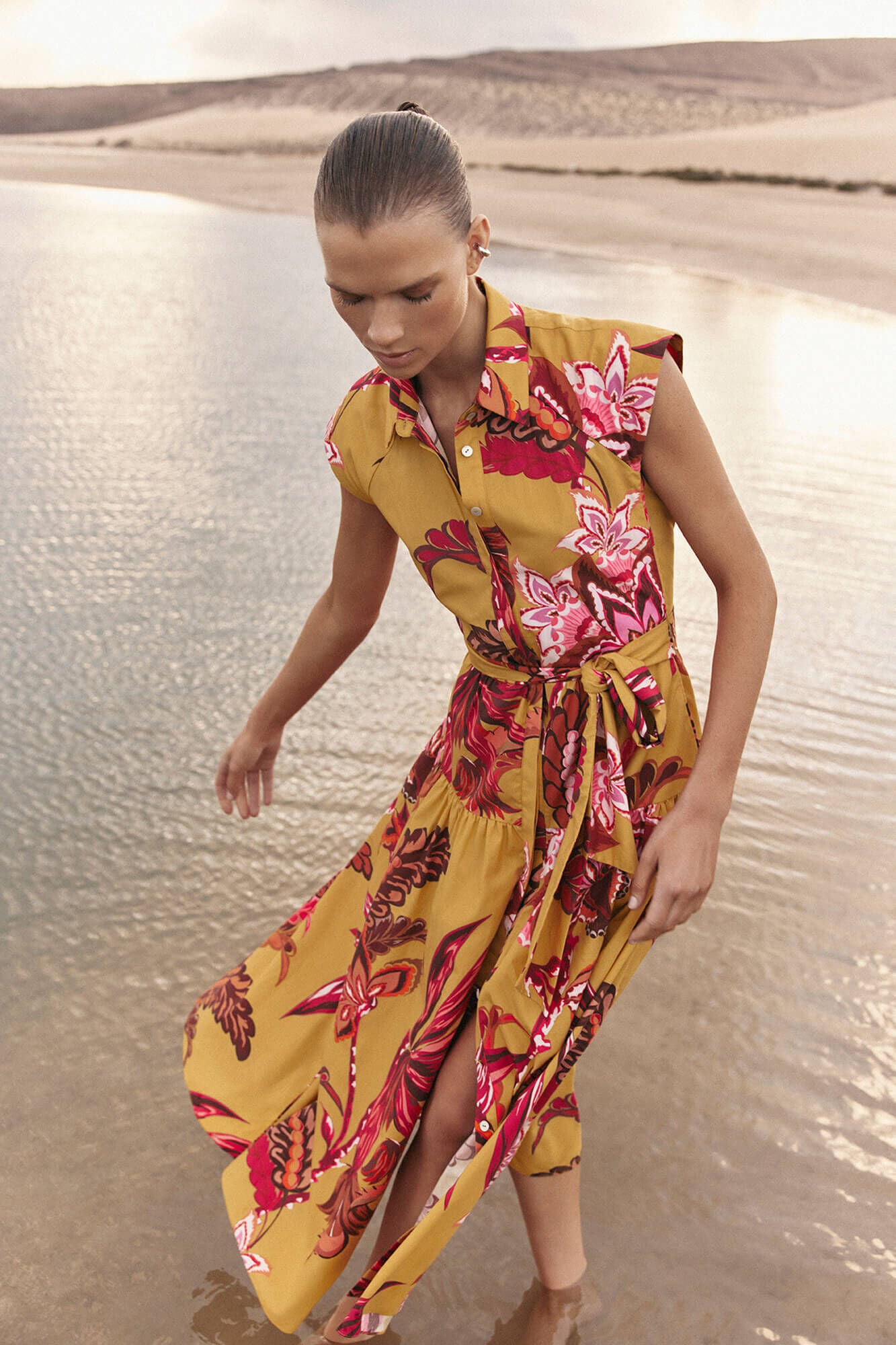 Pedro del Hierro Printed sleeveless shirt dress