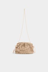 Pedro del Hierro Beaded bag Ecru