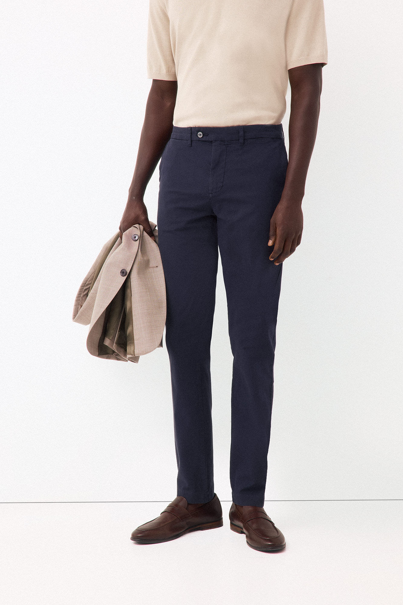 Pedro del Hierro Lightweight structure slim chinos