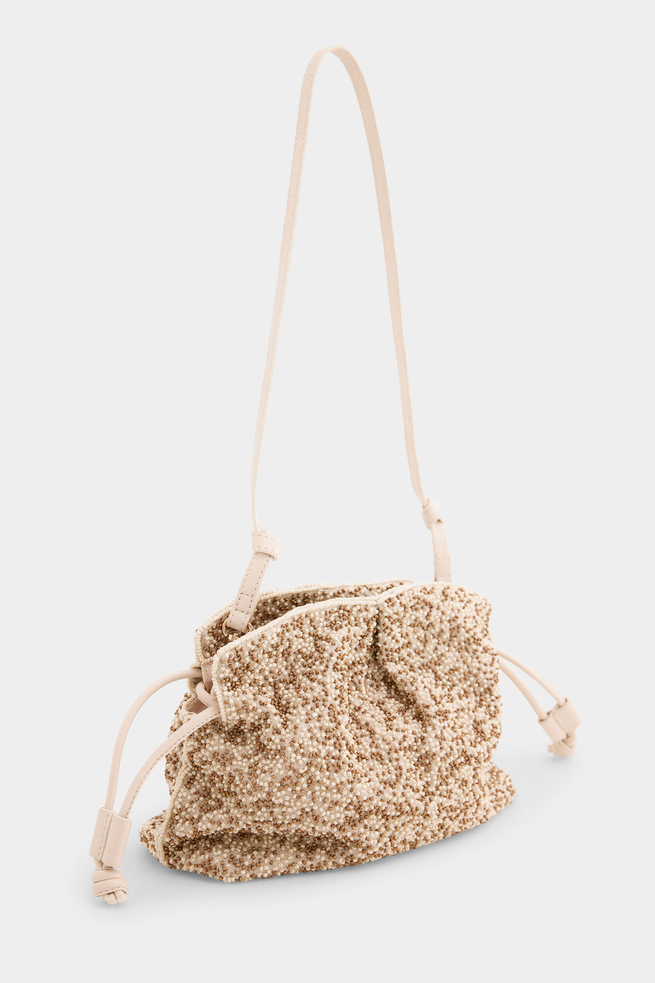 Pedro del Hierro Beaded bag Ecru
