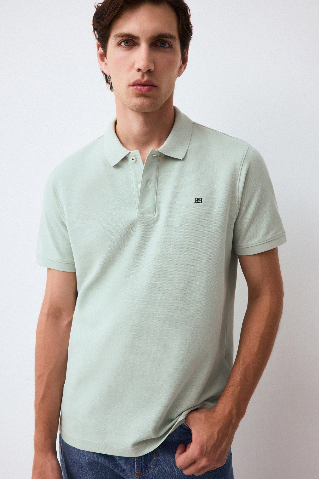 Pedro del Hierro Piqu&eacute; basic polo shirt