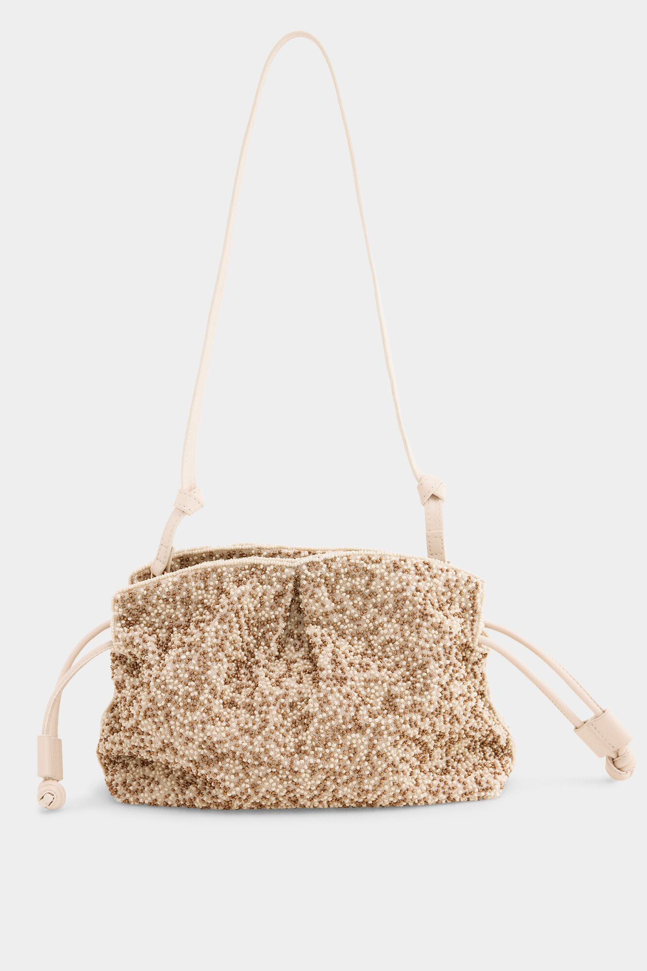 Pedro del Hierro Beaded bag Ecru