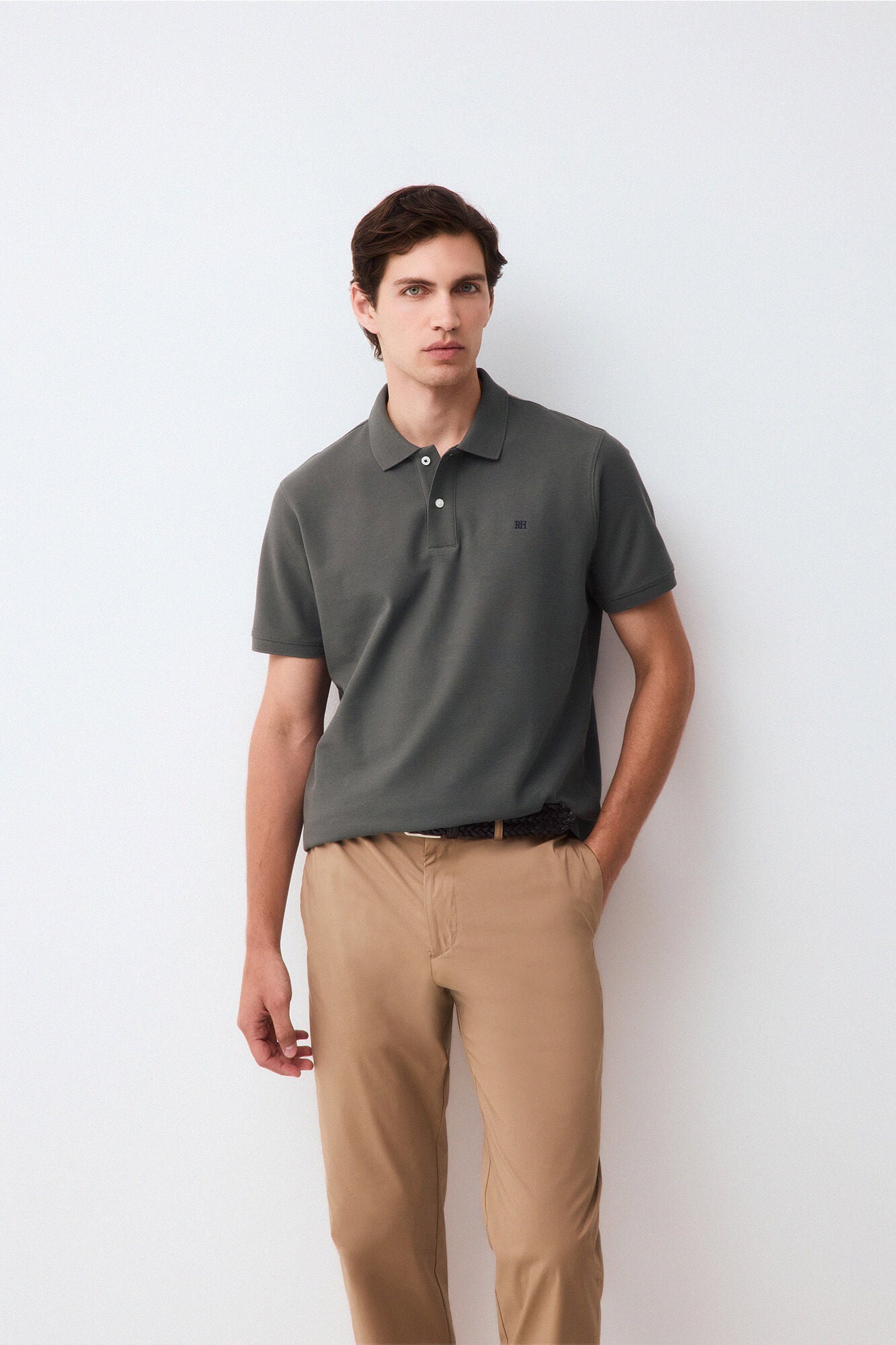 Pedro del Hierro Piqu&eacute; basic polo shirt