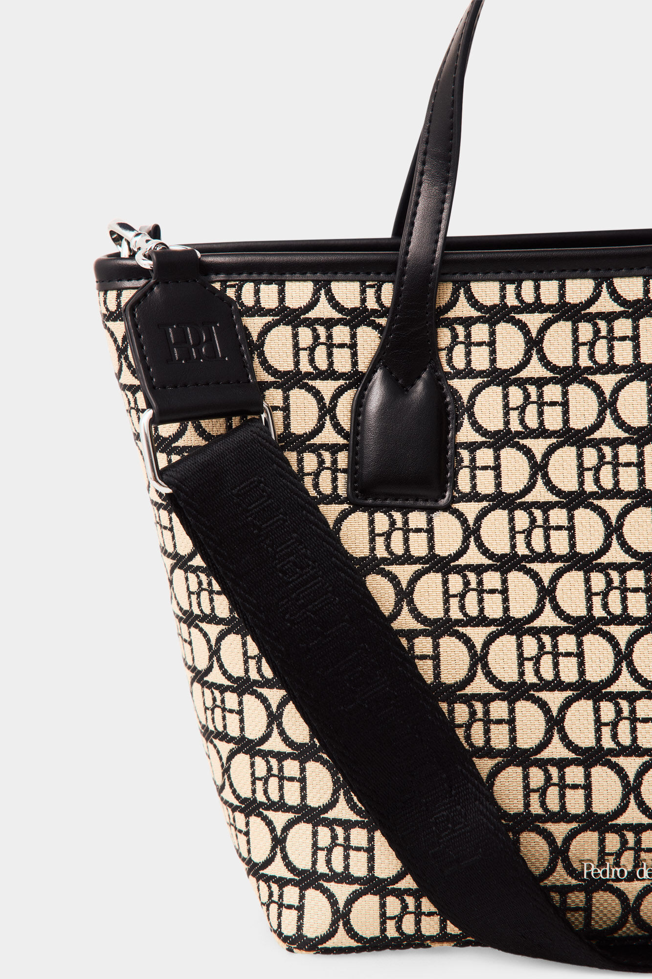 Pedro del Hierro Bolso shopper logo Beige