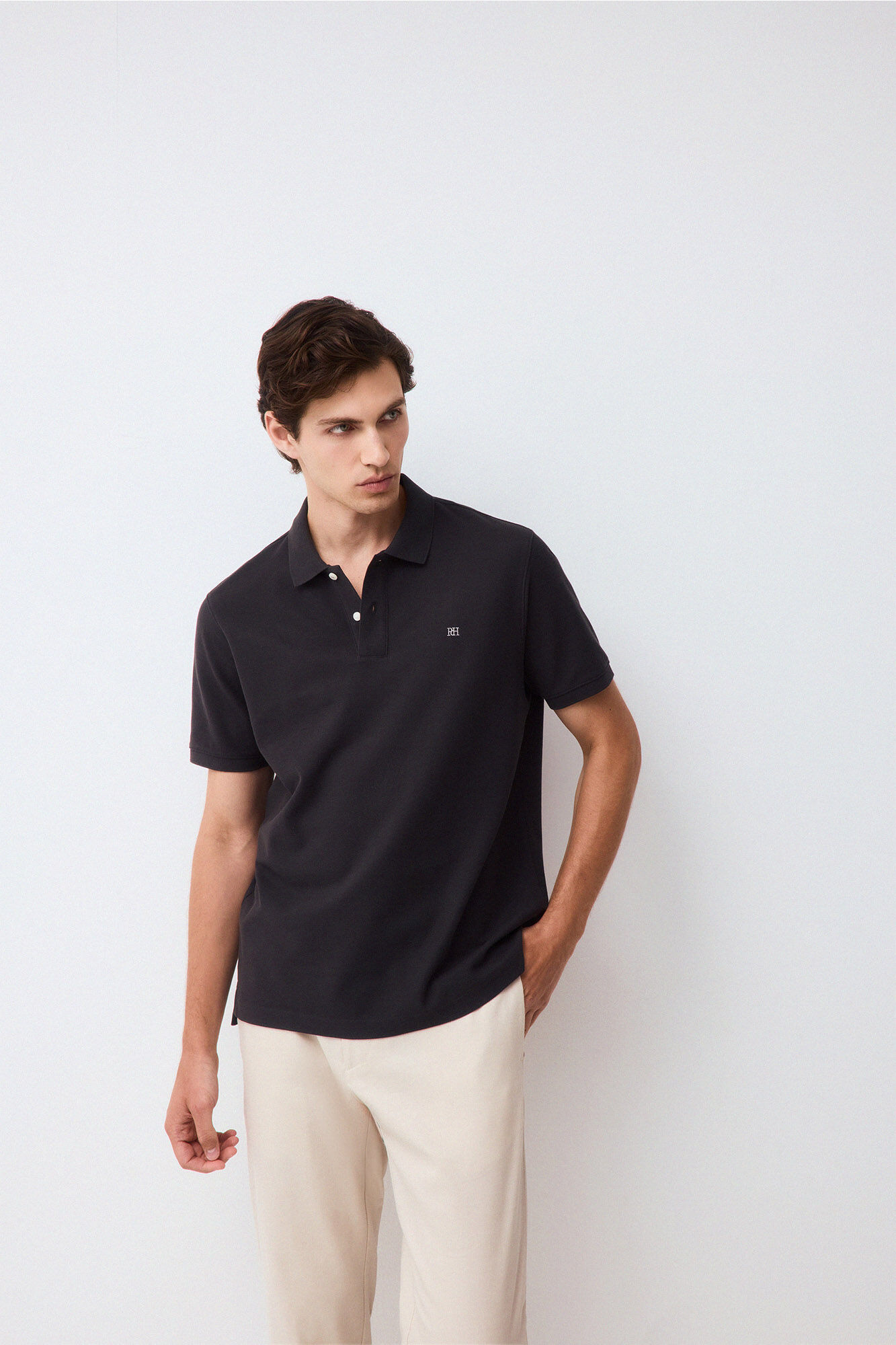 Pedro del Hierro Piqu&eacute; basic polo shirt
