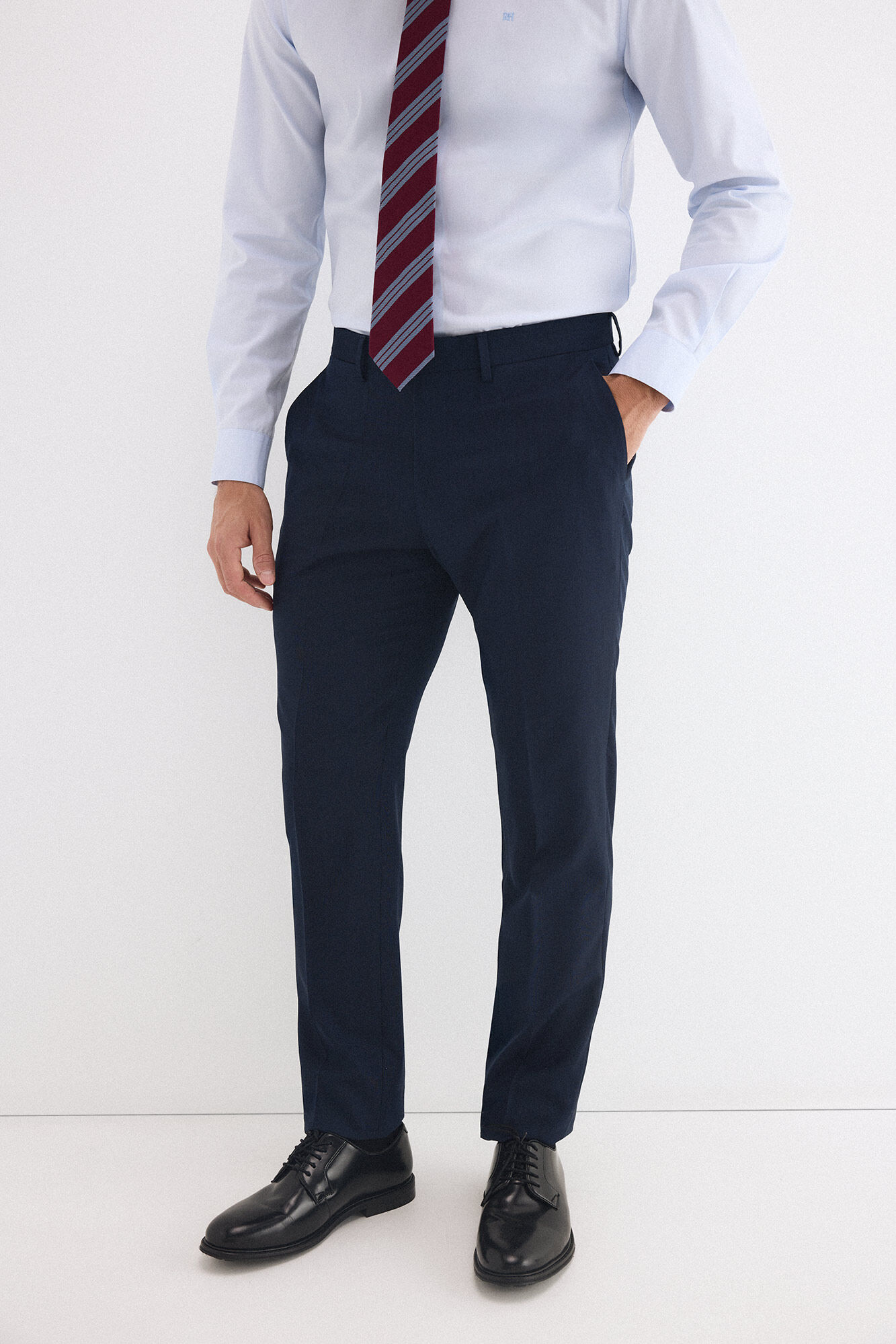 Pedro del Hierro Canvas slim bi-stretch trousers