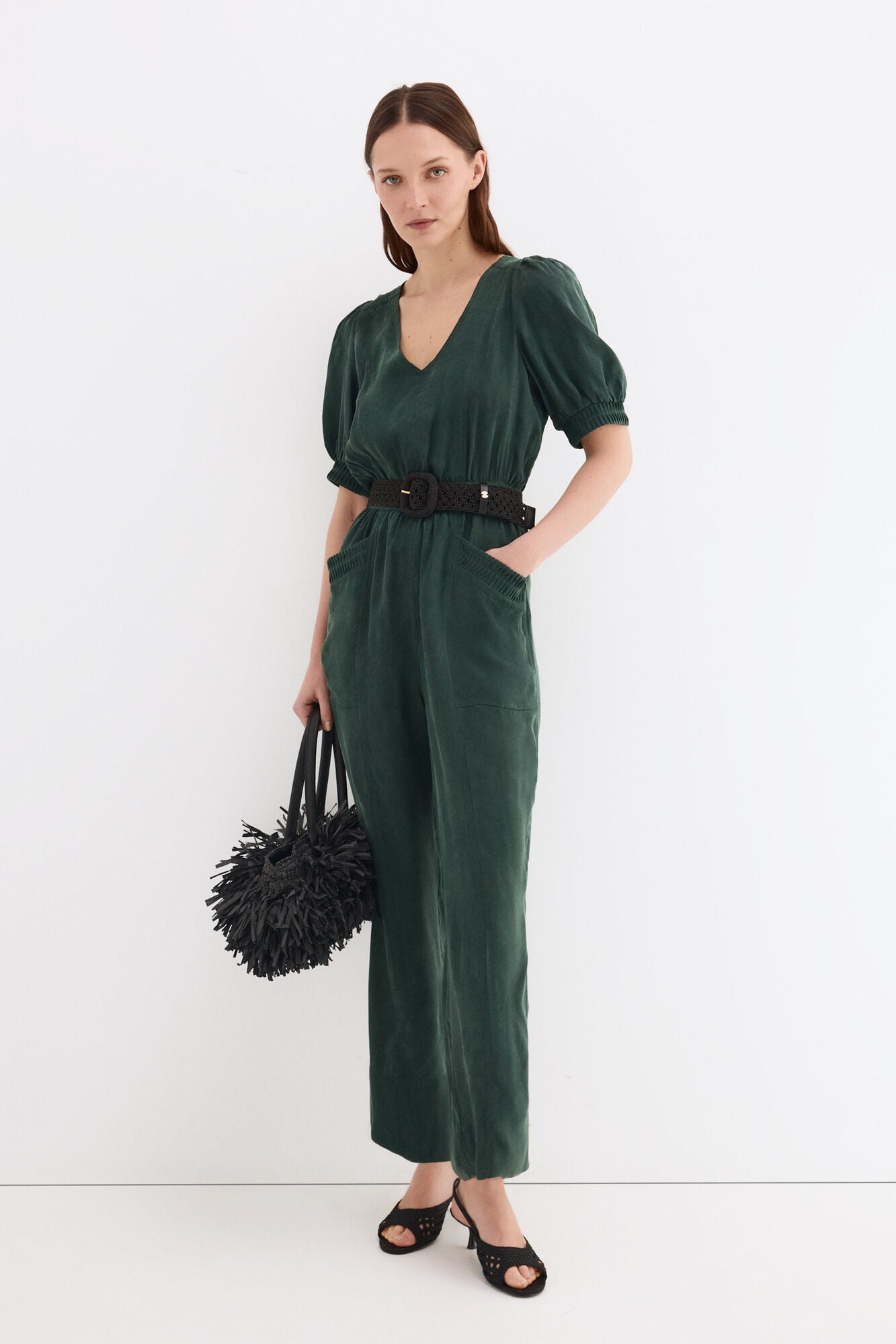 Pedro del Hierro Long sleeve detail jumpsuit