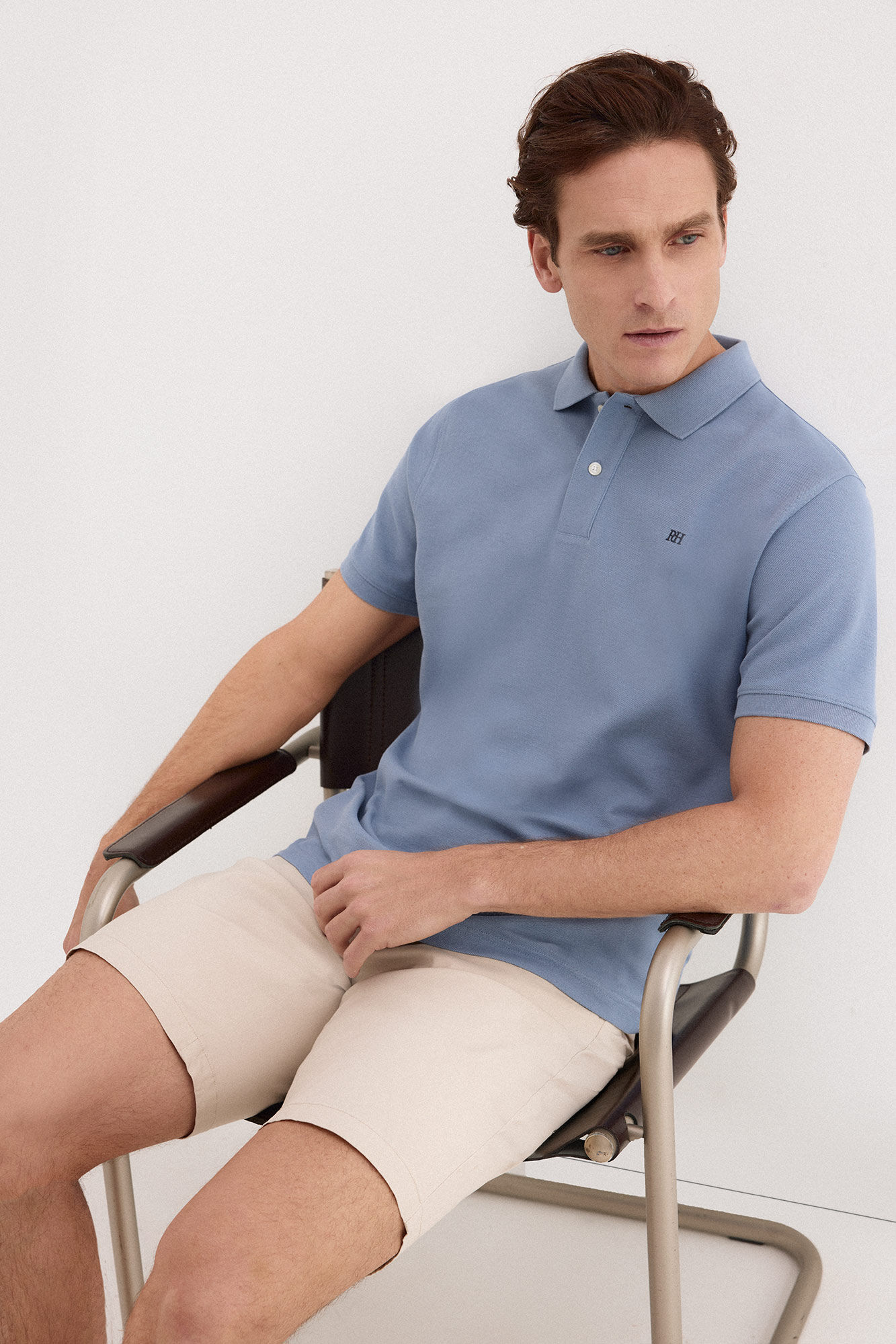 Pedro del Hierro Piqu&eacute; basic polo shirt