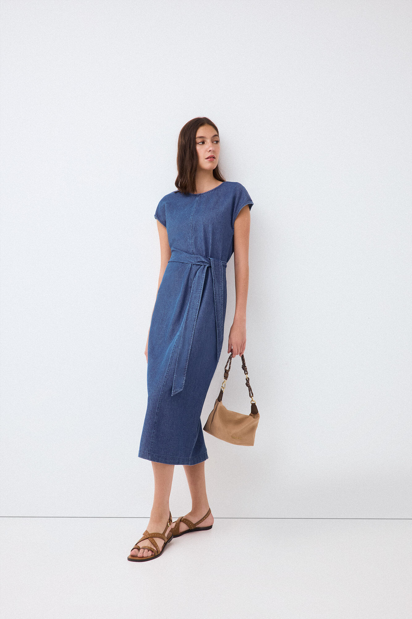 Pedro del Hierro Denim knot dress