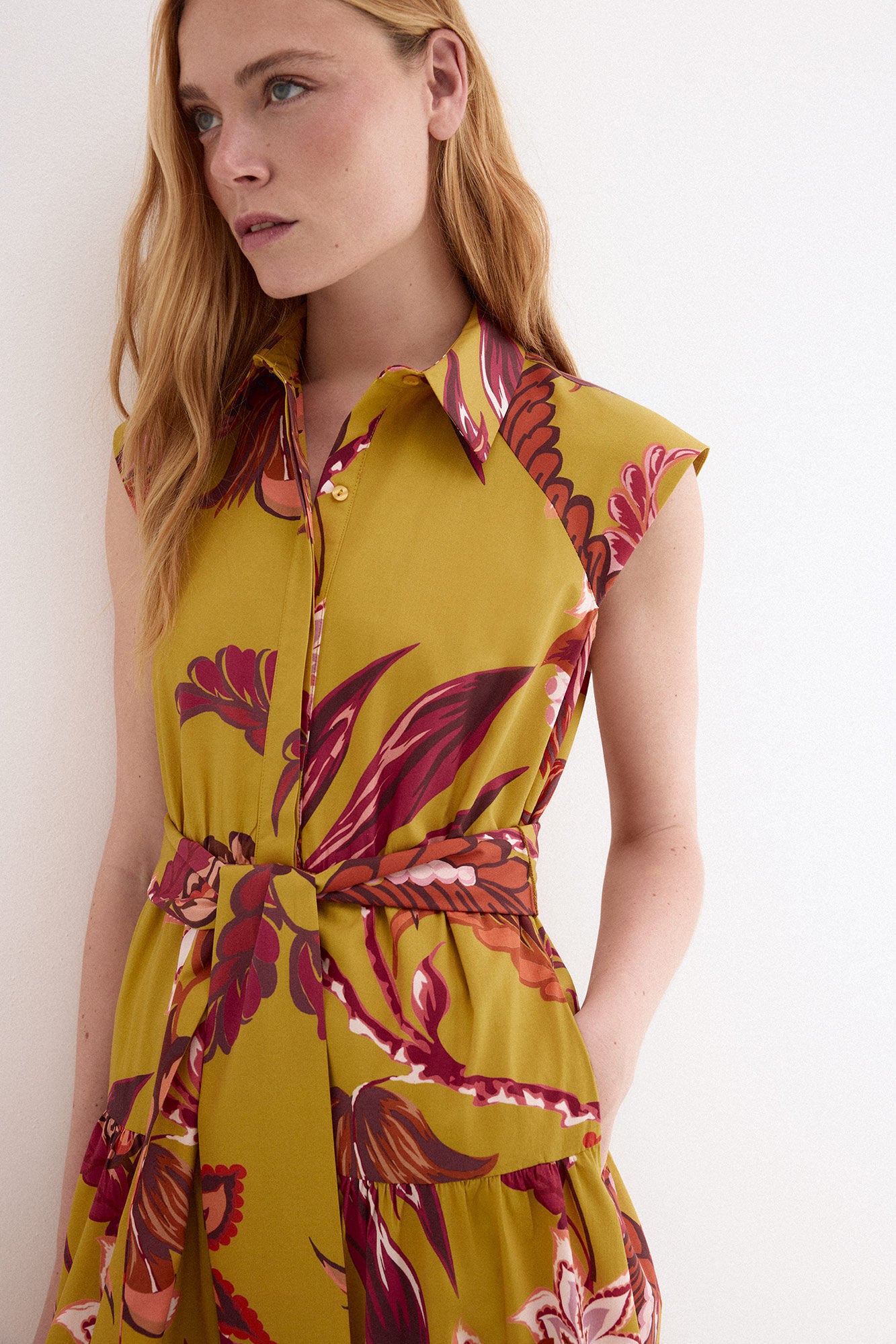 Pedro del Hierro Printed sleeveless shirt dress