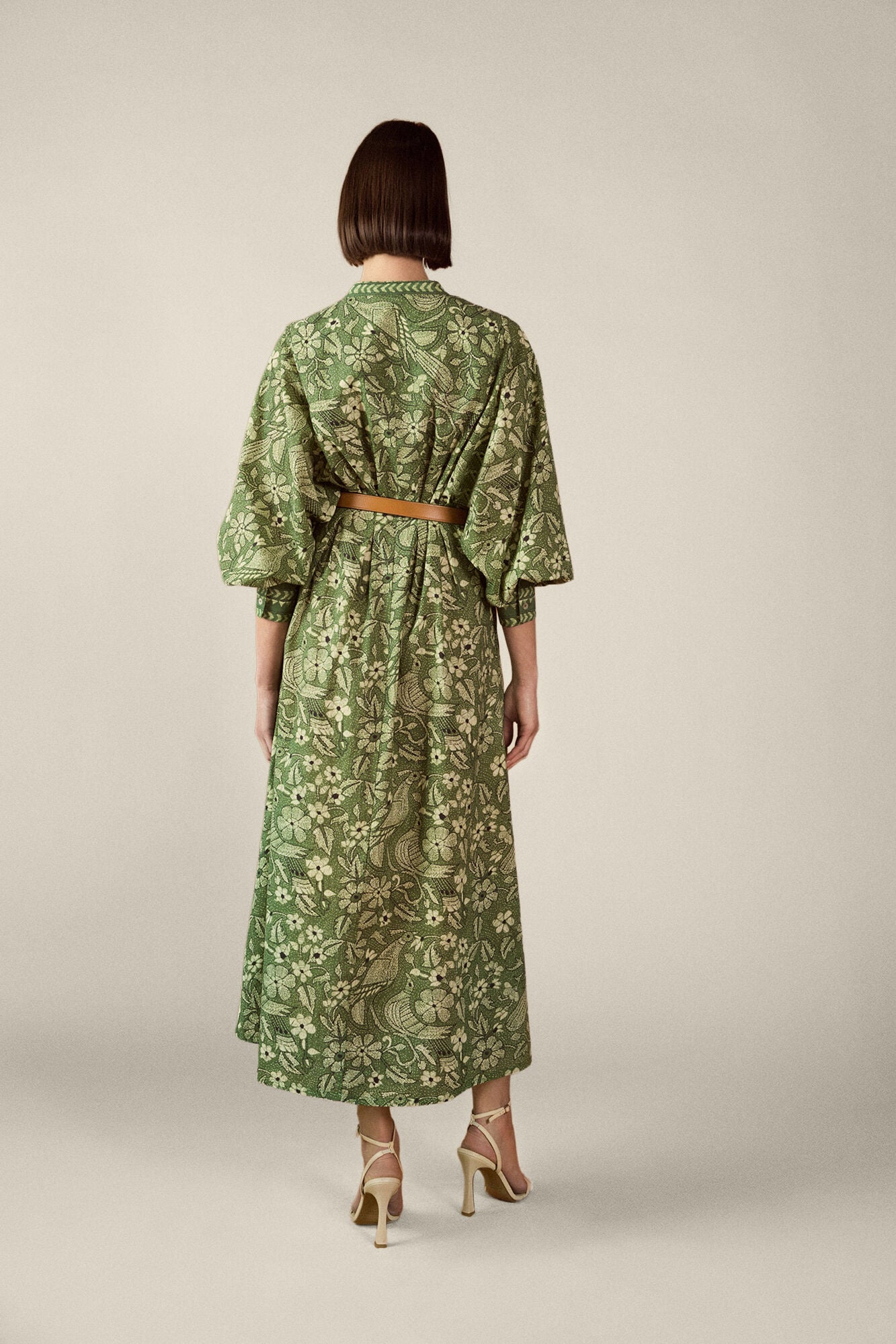 TFP by Tamara Falc&oacute; Printed shirt dress Green