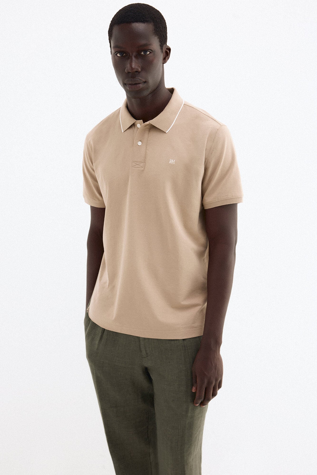 Pedro del Hierro Basic pique polo shirt