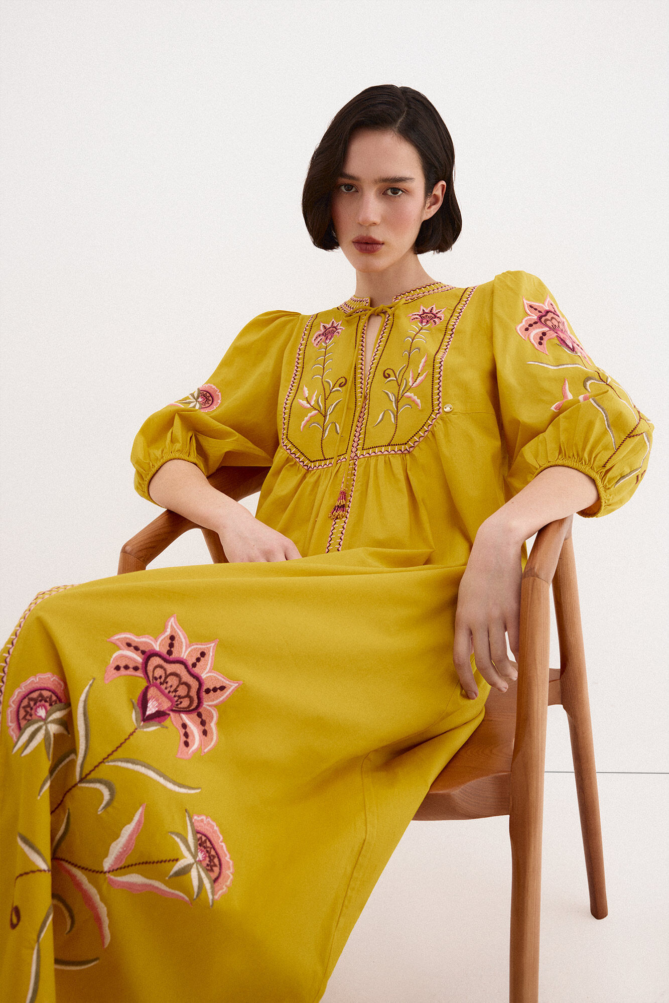 Pedro del Hierro Embroidered tunic dress